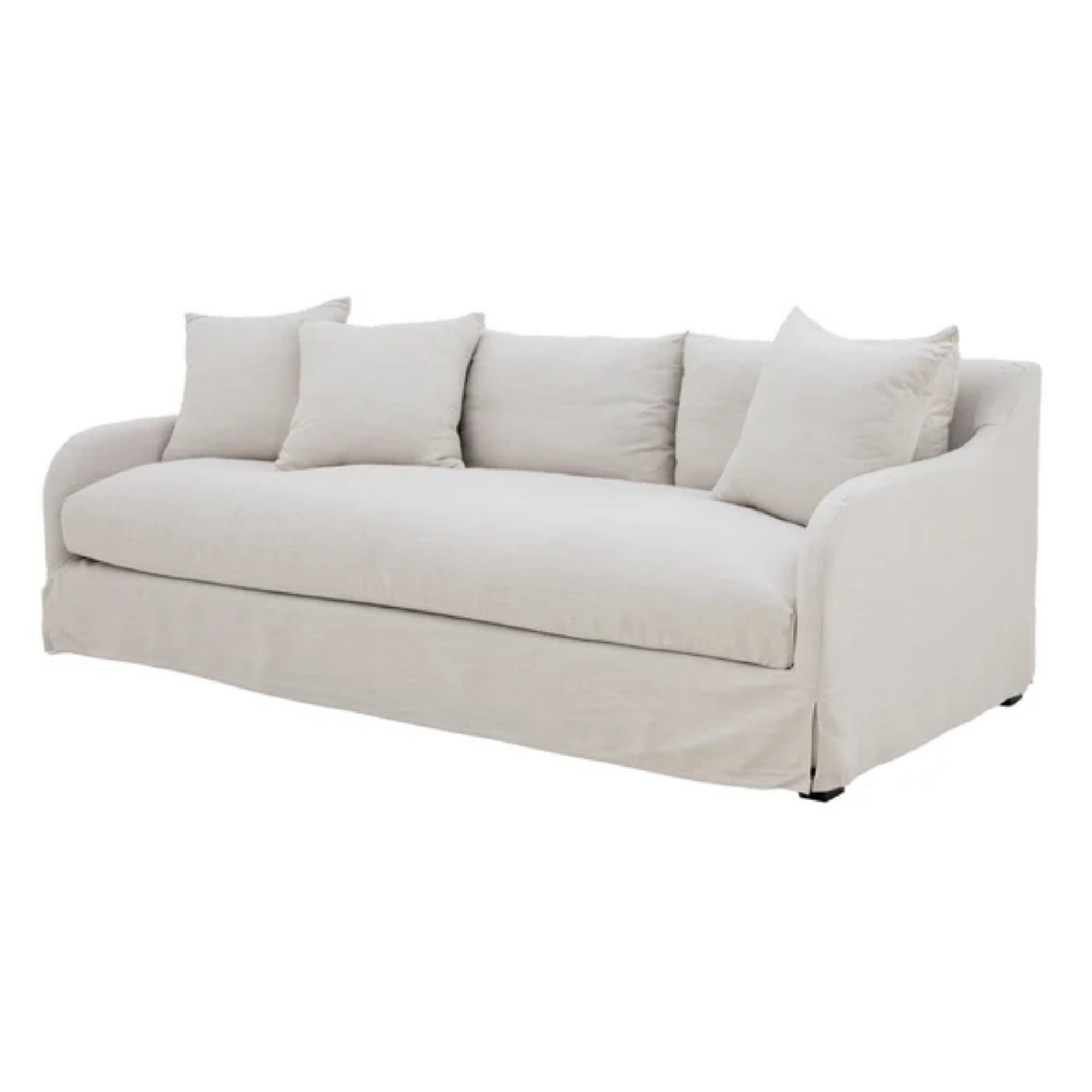 Eden 3 Seater Slipcover Sofa | Pearl Oat