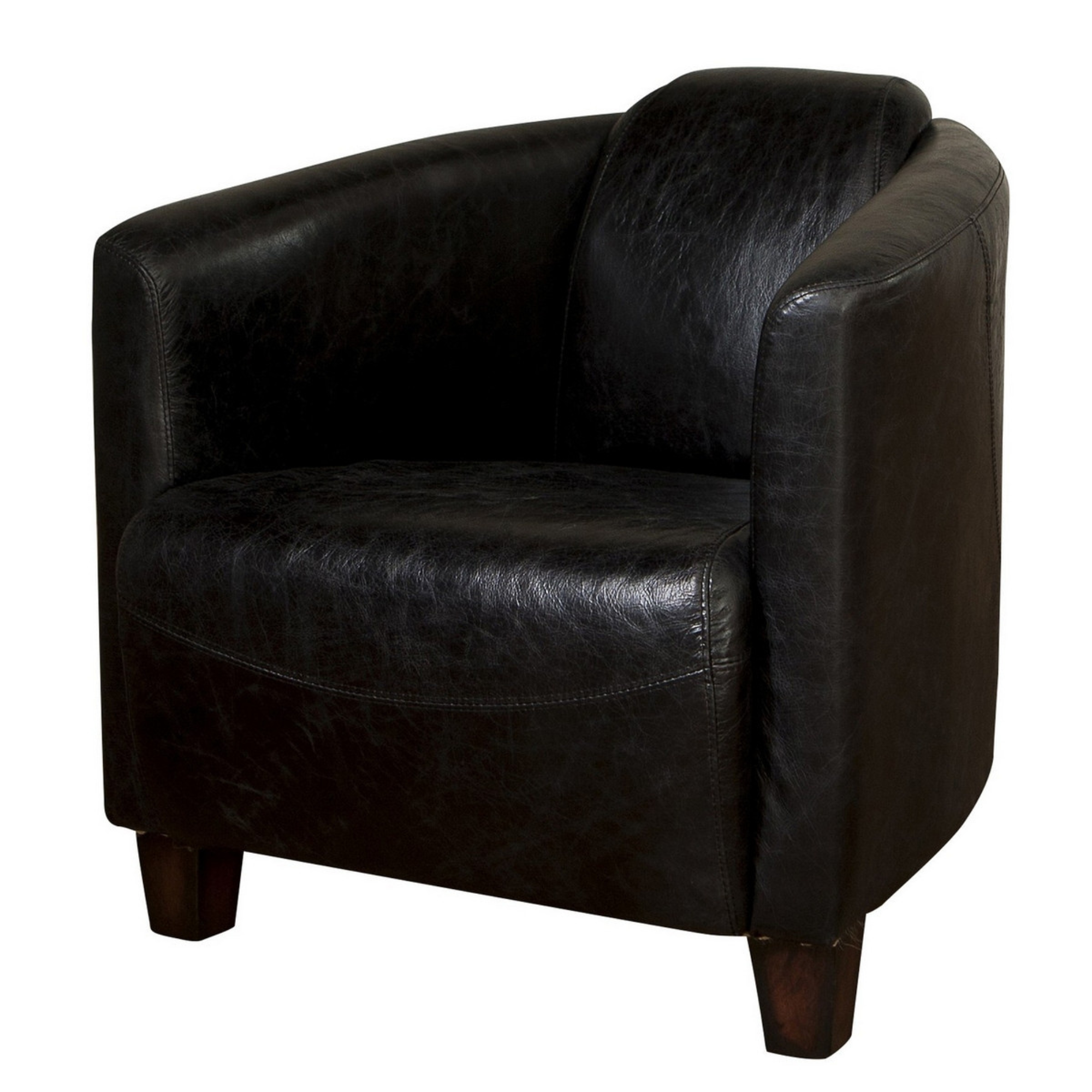 ELLIOTT LEATHER TUB CHAIR | 2 COLOURS