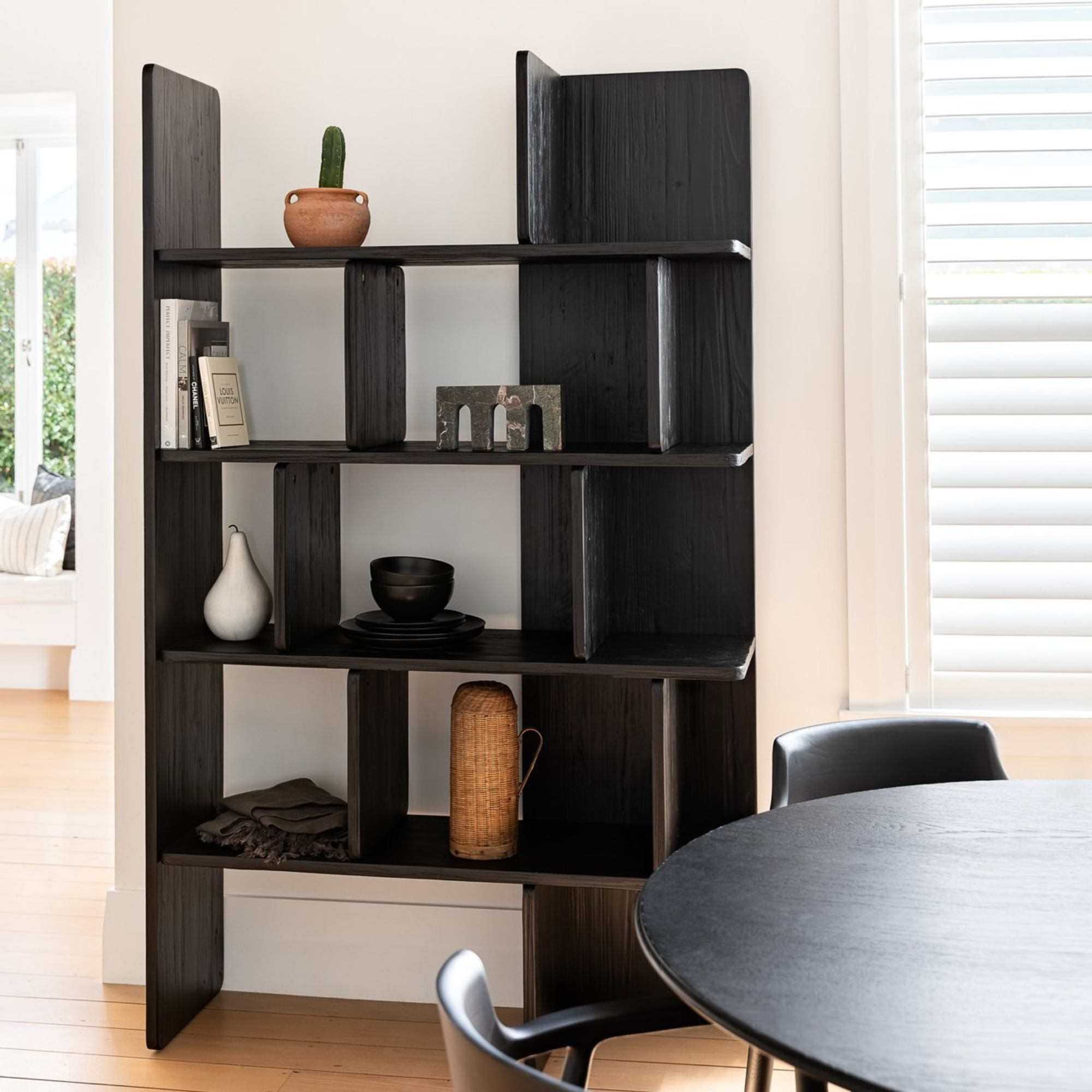 FERNANDO SHELVING UNIT - MATT BLACK