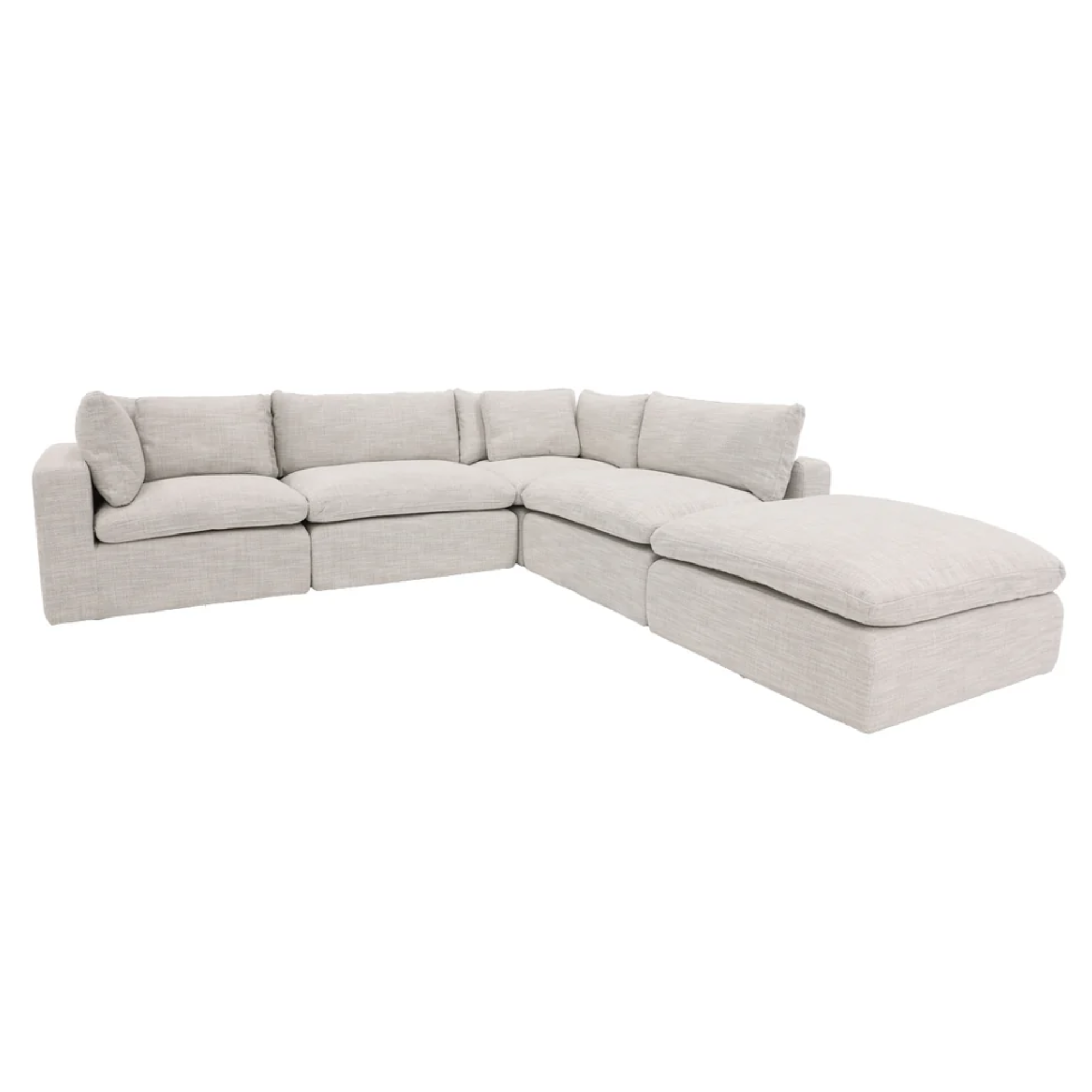 Float Modular 5 Piece Lounge Suite | Grounded Linen