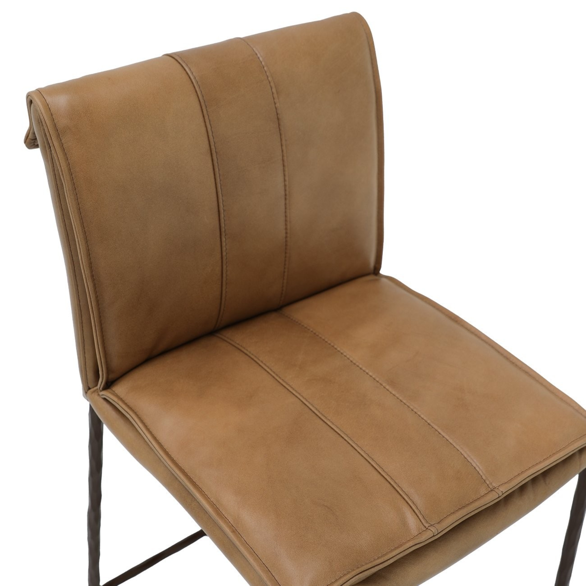 Foundry Bar Stool - Nutmeg Leather | 2 Seat Heights