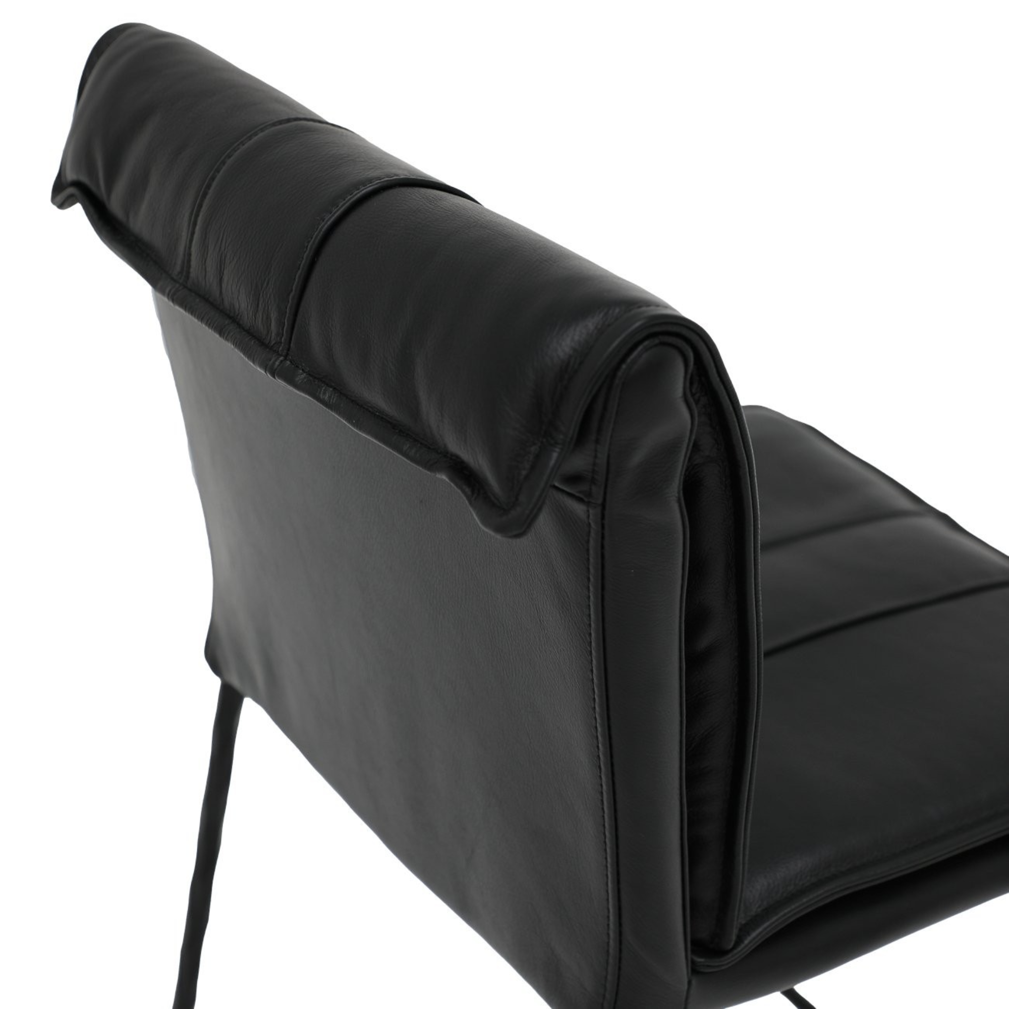 Foundry 65cm Bar Stool | Black Leather