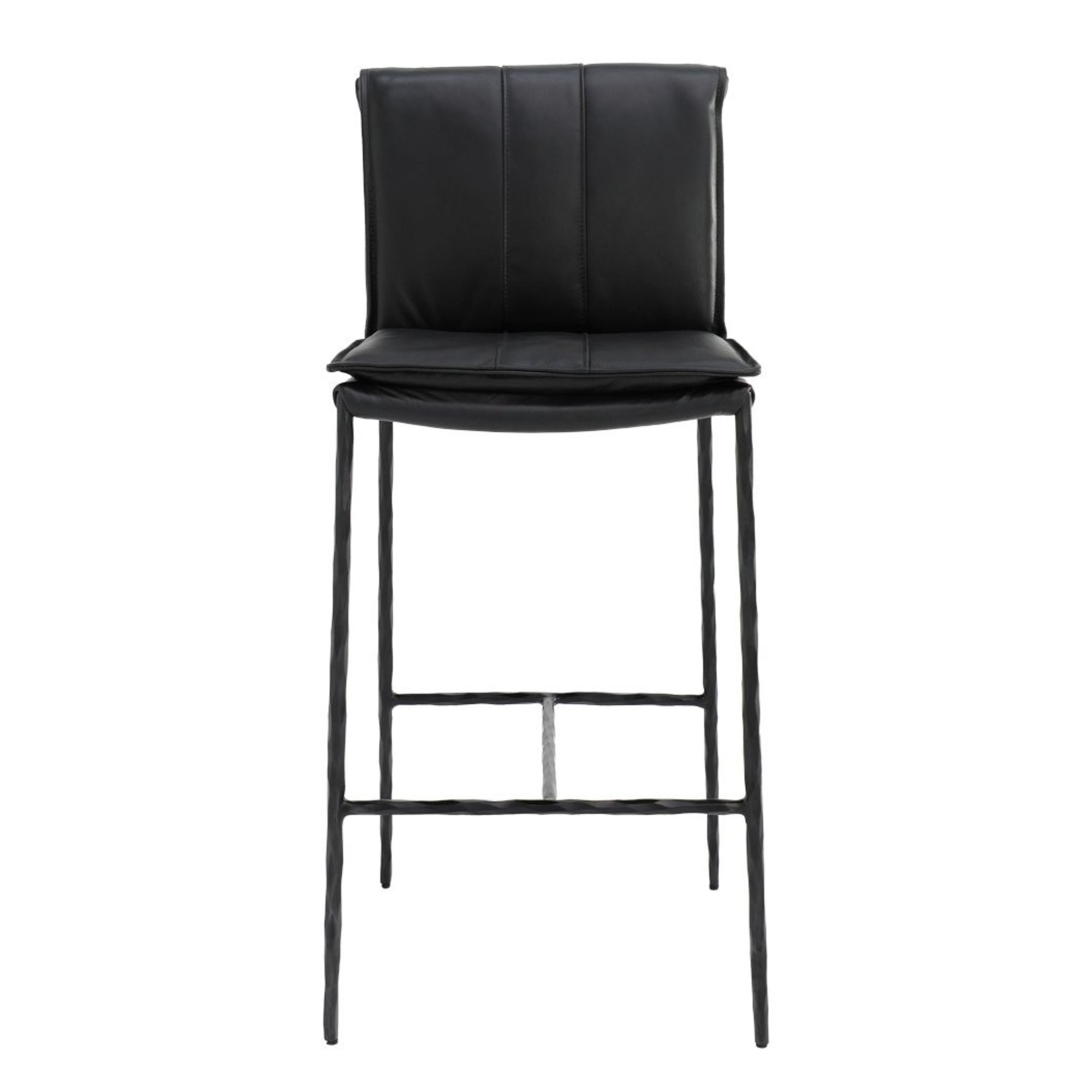 Foundry 75cm Bar Stool | Black Leather
