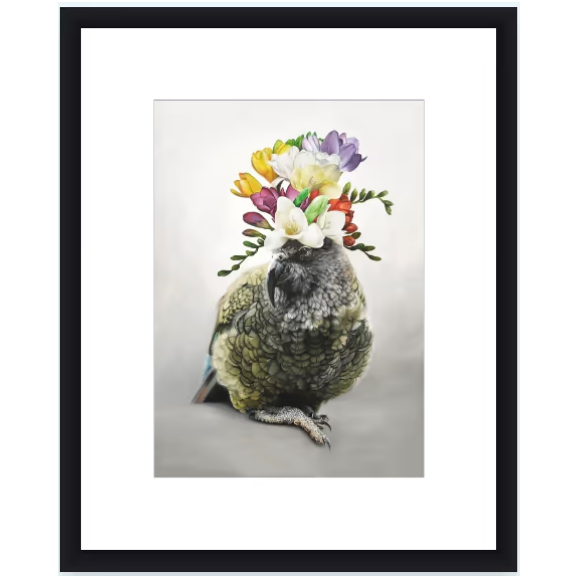 FREESIA KAHLO | CONTEMPORARY FRAME WITH GLASS | JANE CRISP | NZ MADE
