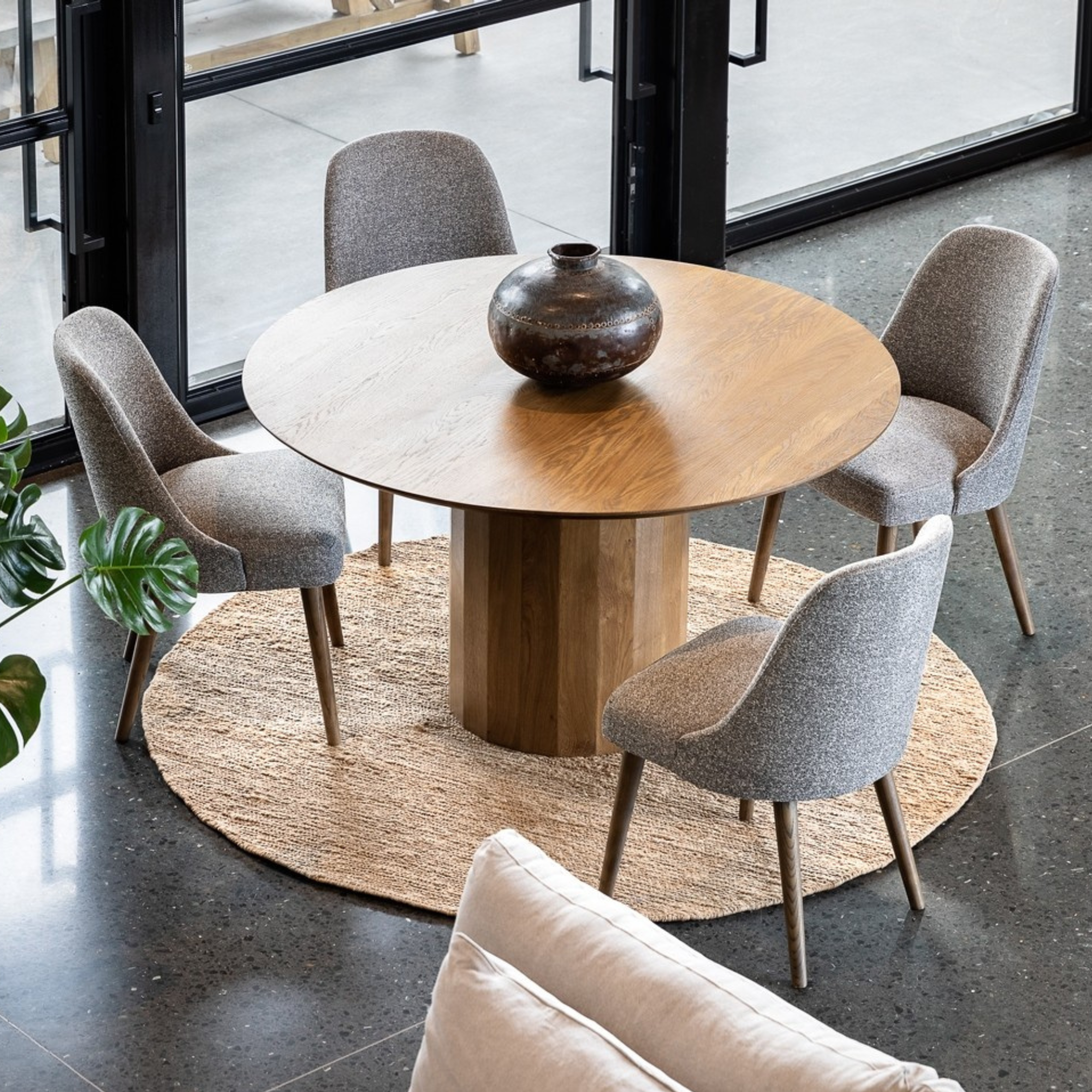 GENOA DINING CHAIR | DARK GREY