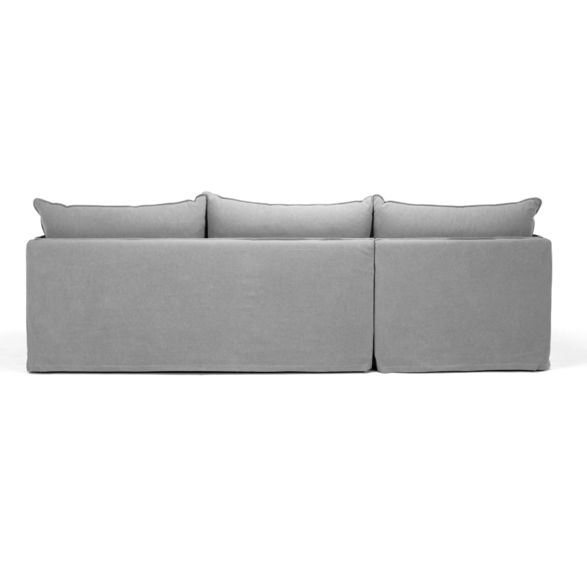 HAMILTON 3 SEATER LHF CHAISE | CEMENT