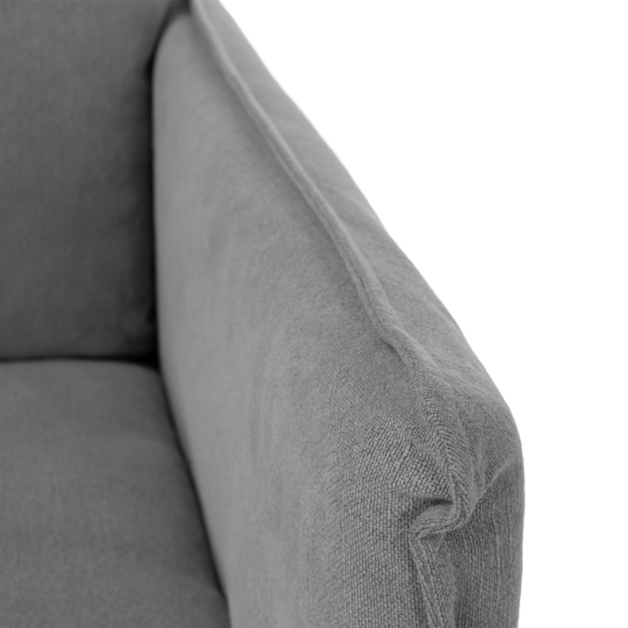 HAMILTON 3 SEATER LHF CHAISE | CEMENT