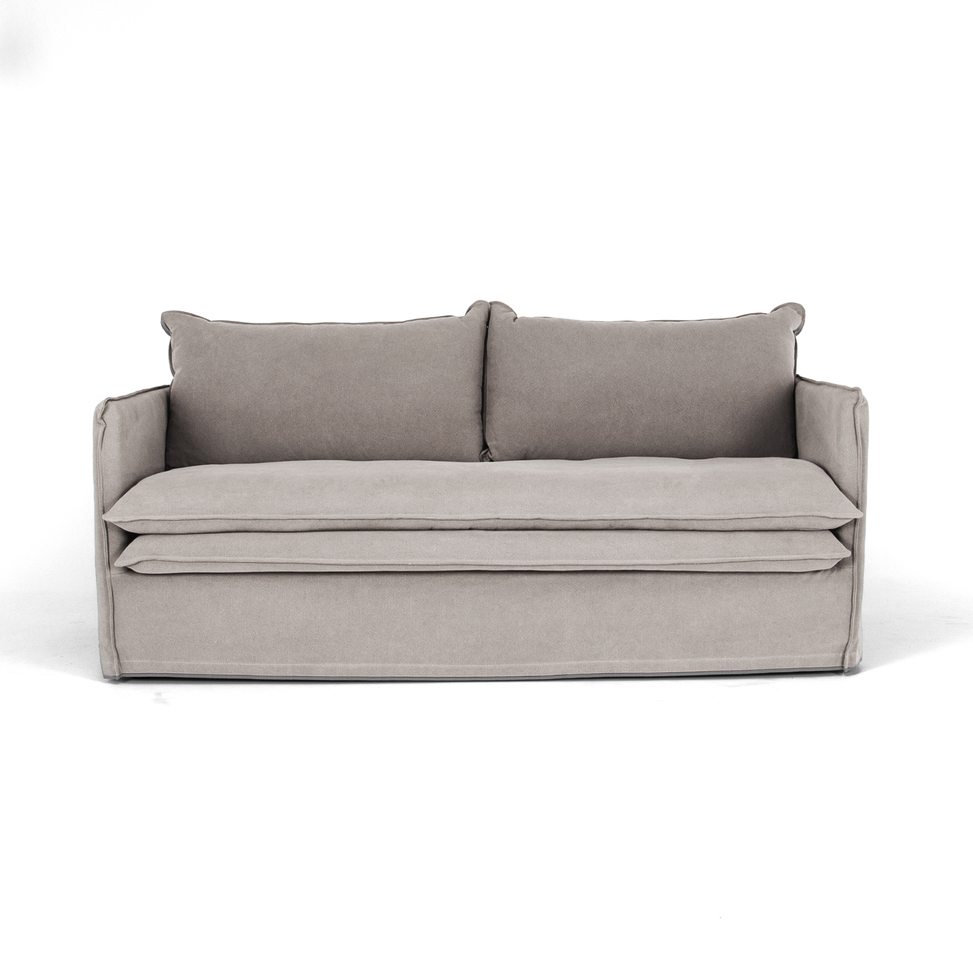 Hamilton Slipcover 2 Seater Sofa | Cement