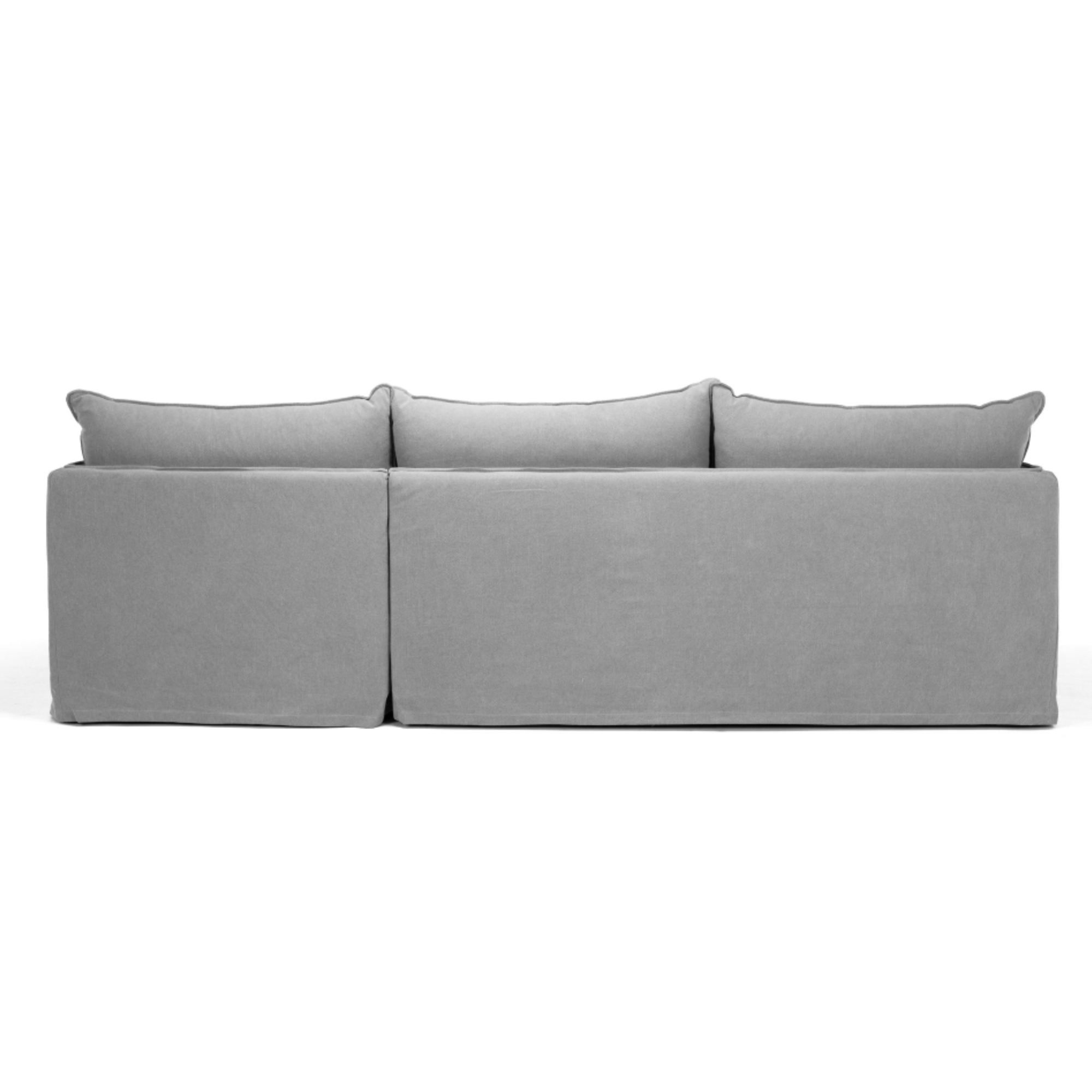 HAMILTON 3 SEATER RHF CHAISE | CEMENT