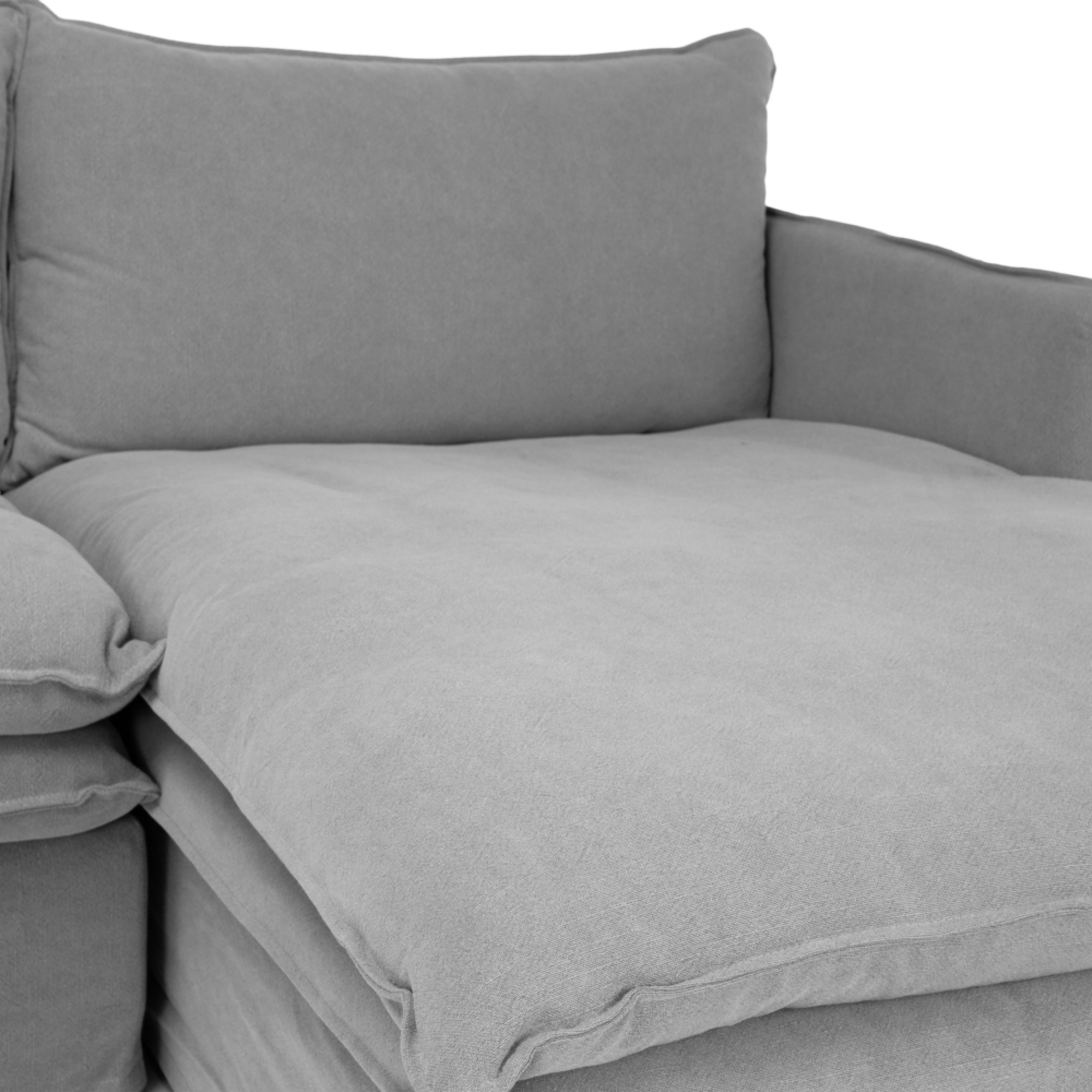 HAMILTON 3 SEATER RHF CHAISE | CEMENT