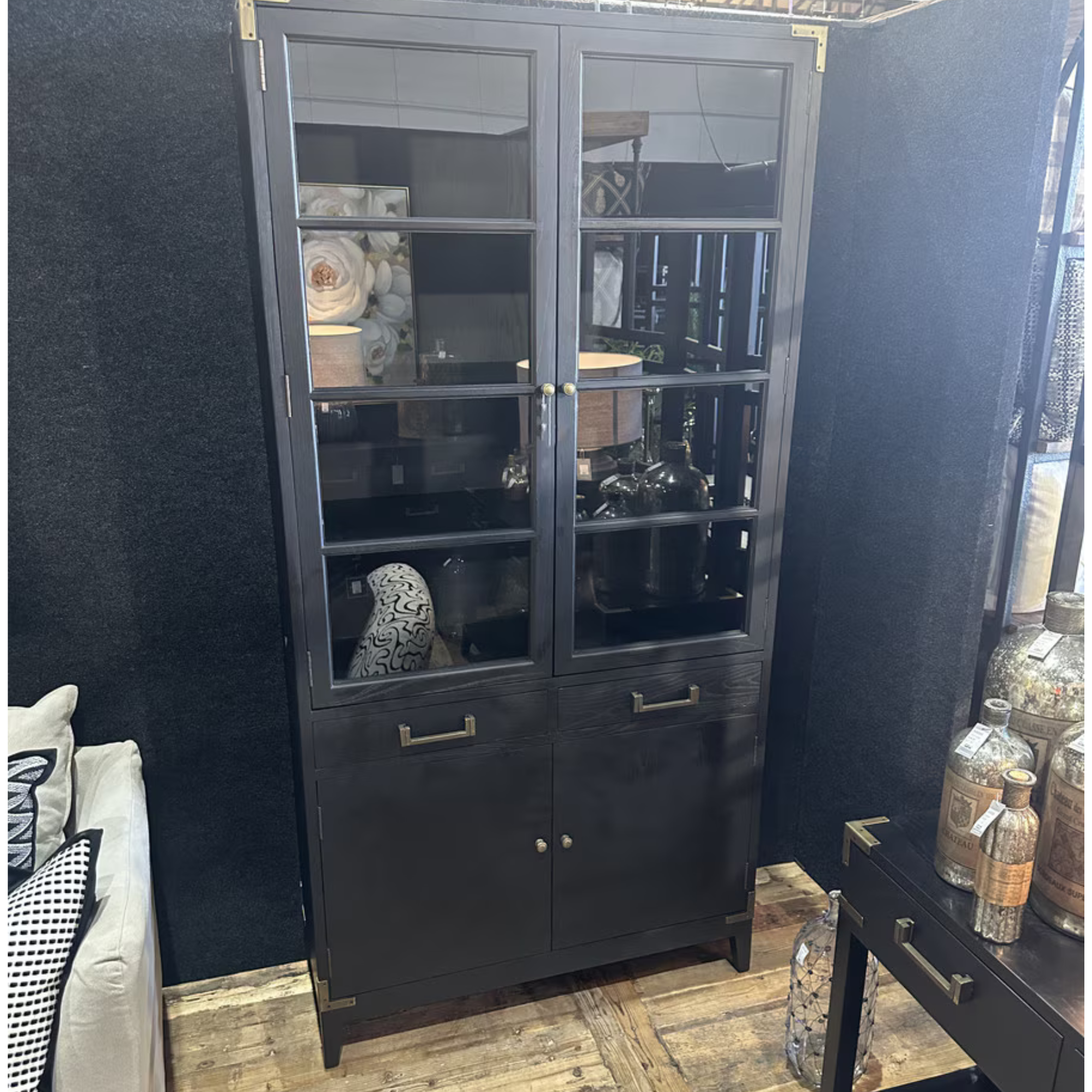 HARLEQUIN DISPLAY CABINET | OLD PINE