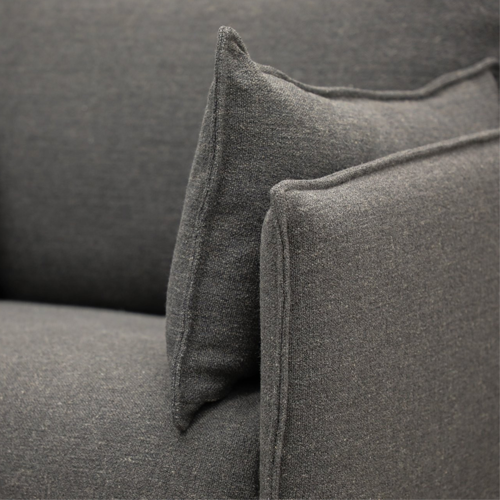 HAVEN SLIPCOVER ARMCHAIR | DARK GREY