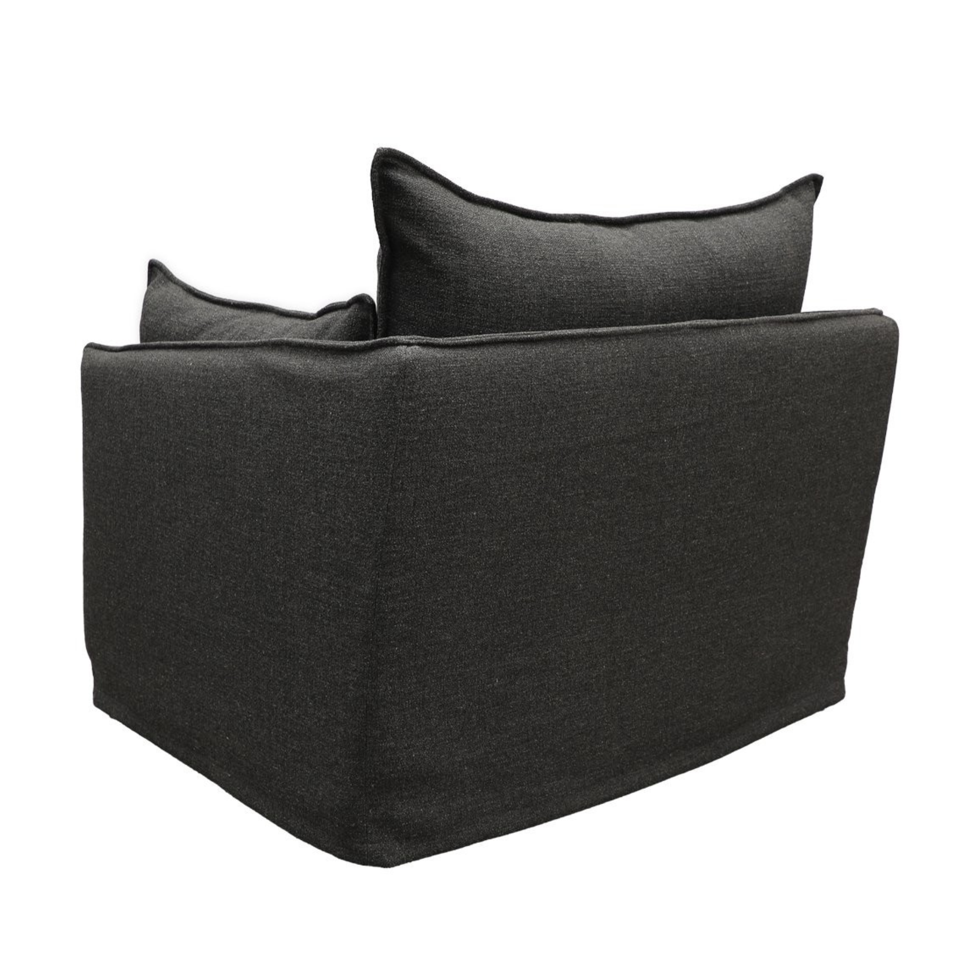 HAVEN SLIPCOVER ARMCHAIR | DARK GREY