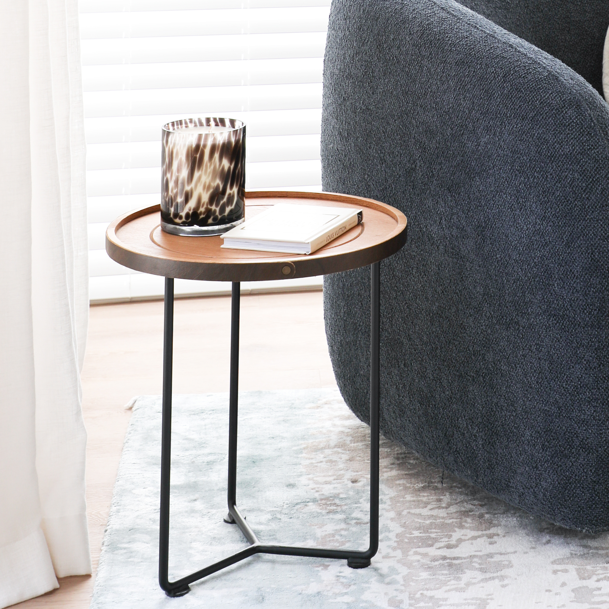HAYWOOD ROUND SIDE TABLE | NATURAL ASH