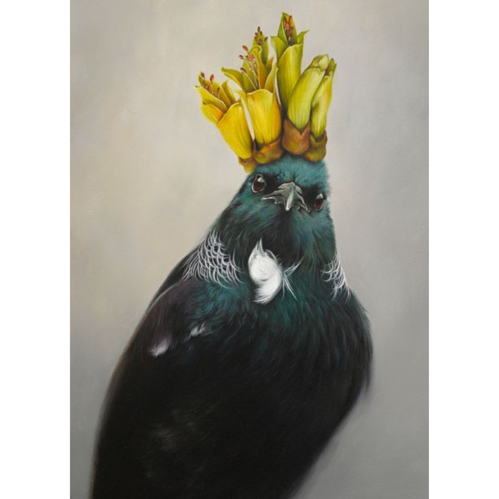 HE OF THE KOWHAI | CONTEMPORARY FRAME WITH GLASS | JANE CRISP | NZ MADE