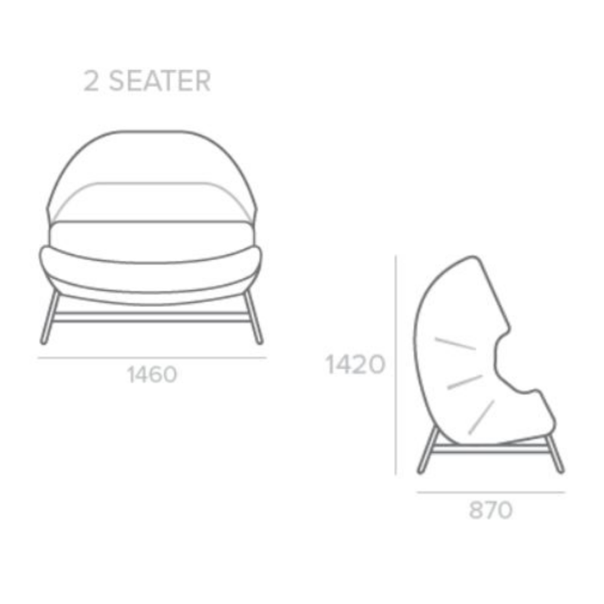 HELSINKI DOUBLE EGG CHAIR | OUTDOOR