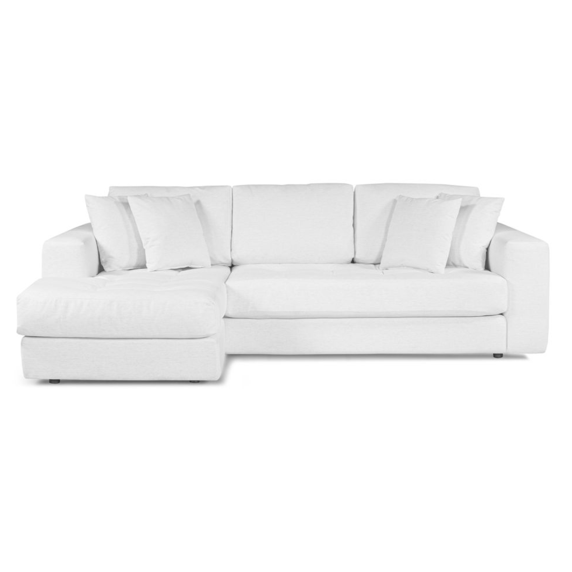 HUGO 3 SEATER CHAISE | SPECKLE WHITE