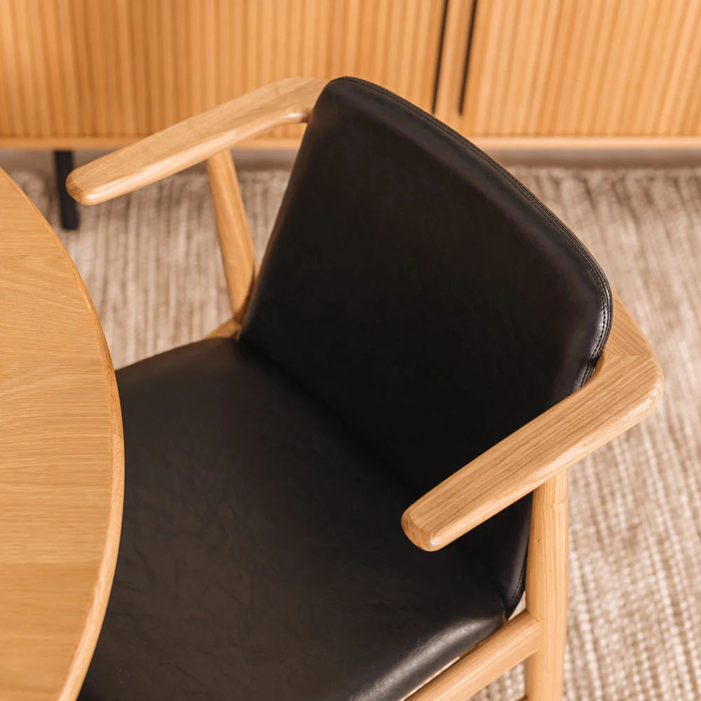 FLORES DINING CHAIR | BLACK