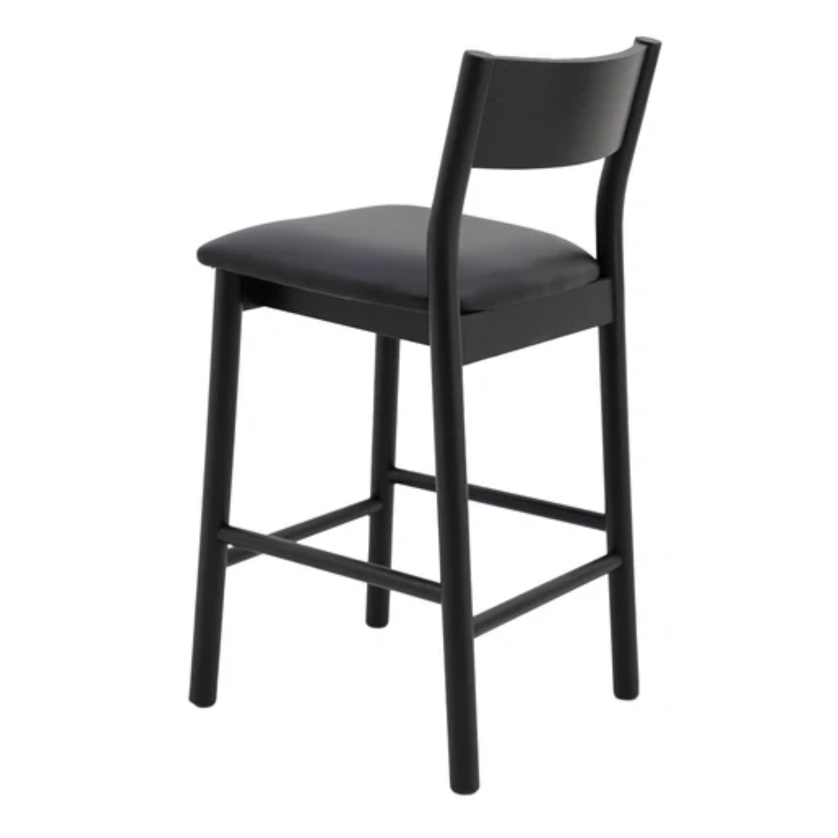 Keaton Barstool | Black Leather