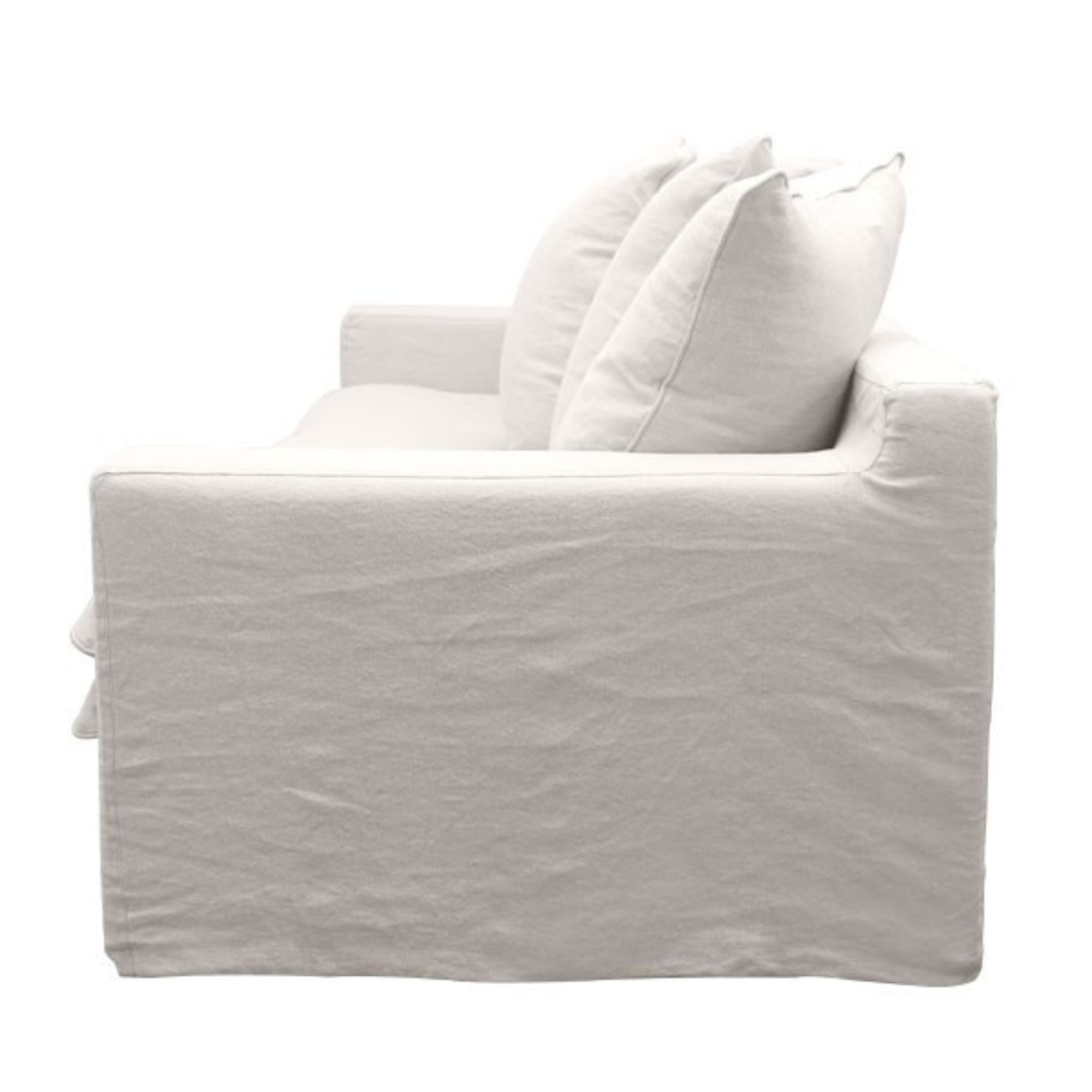 Keely Slipcover 2 Seater Sofa | White