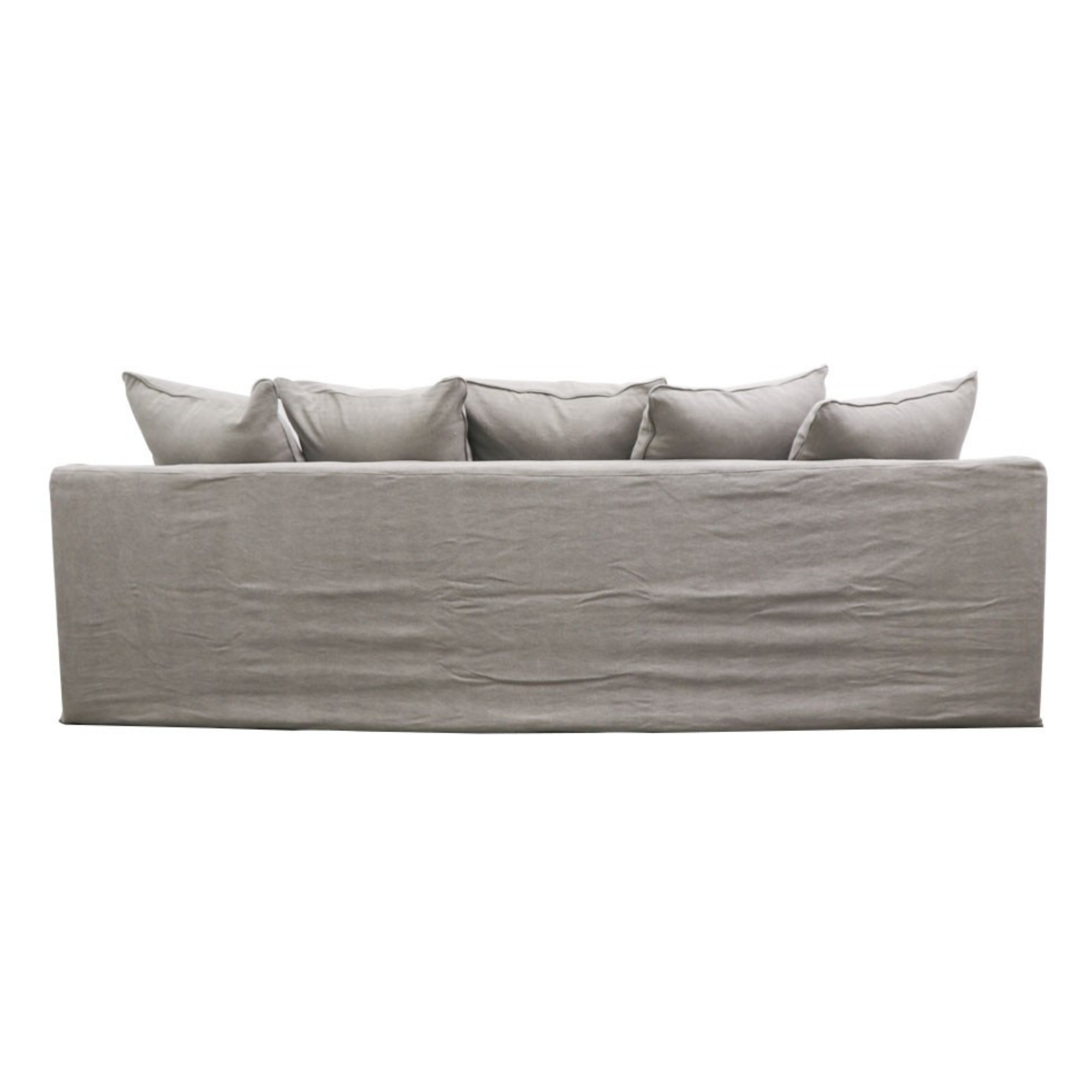 LOTUS SLIPCOVER 3 SEATER | CEMENT