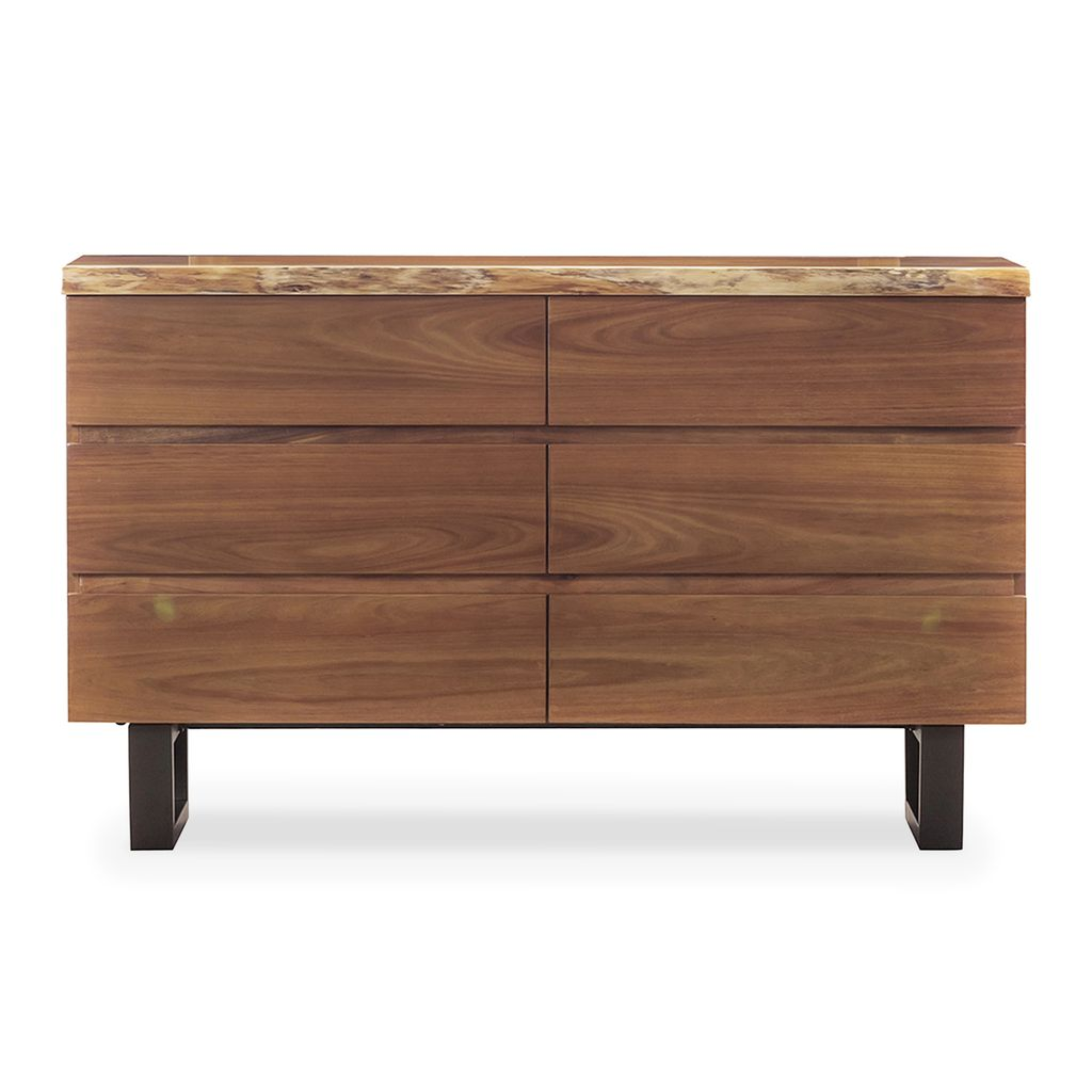 LIVE-EDGE 6 DRAWER DRESSER | LOWBOY