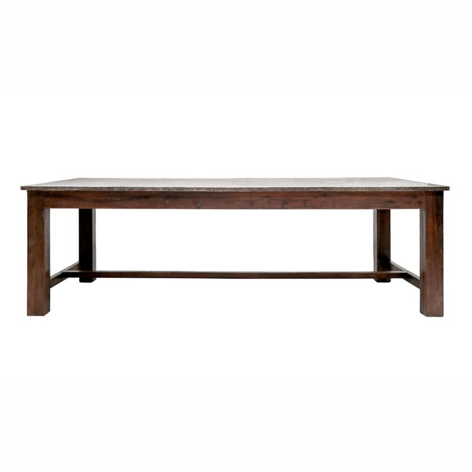 LIVERPOOL ZINC TOP DINING TABLE 240CM