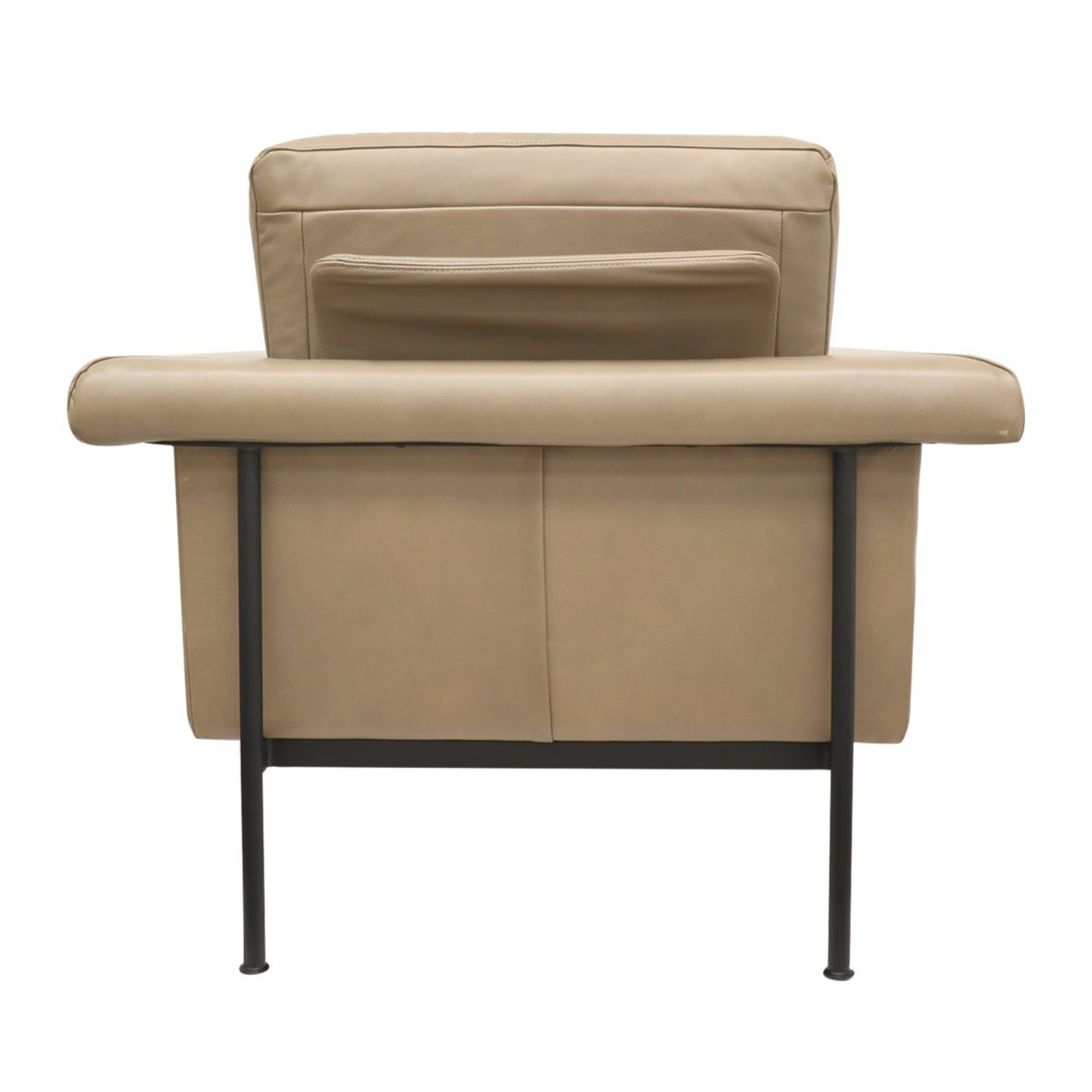 LORENZO LEATHER ARMCHAIR | BEIGE