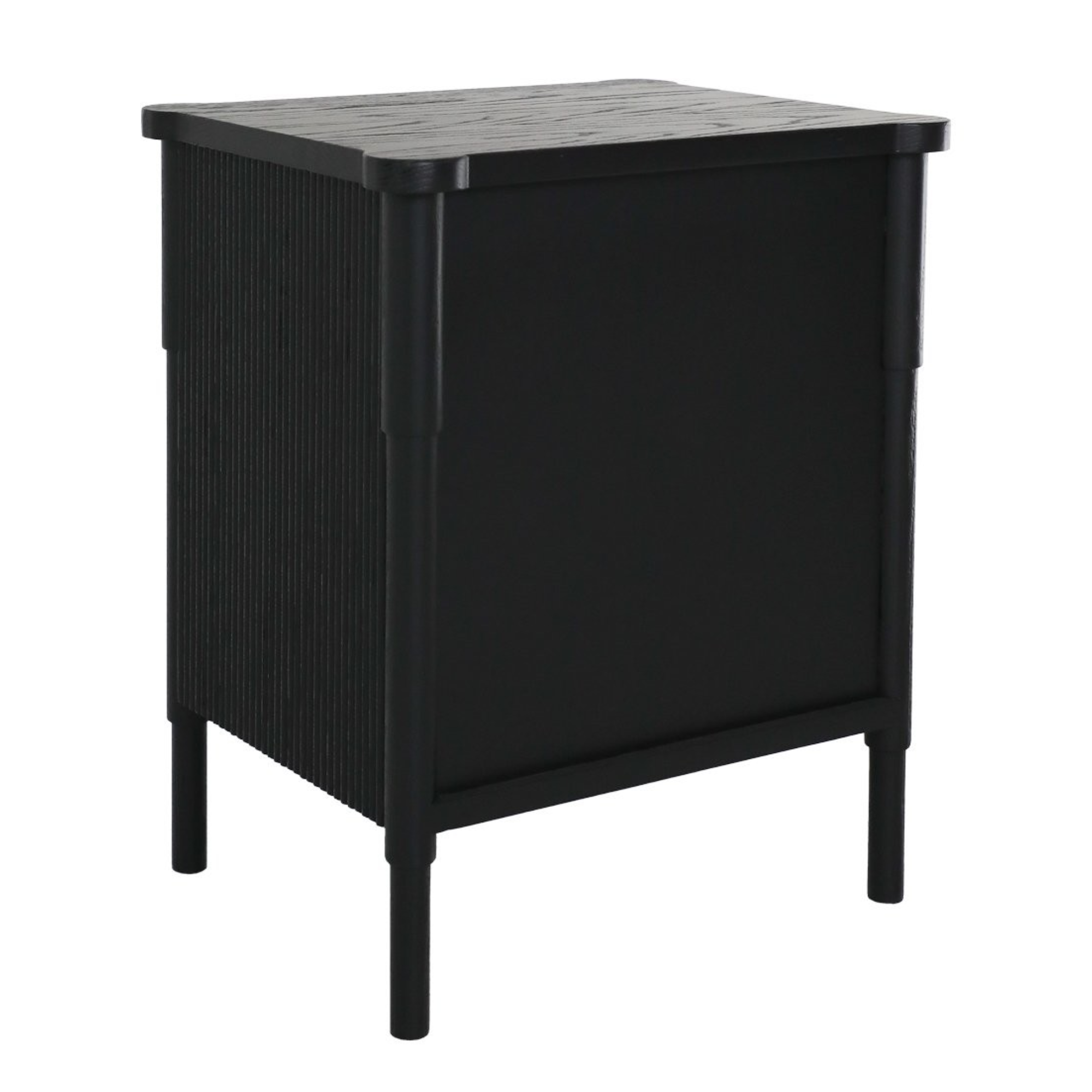 Lucia Bedside Cabinet | Black Oak