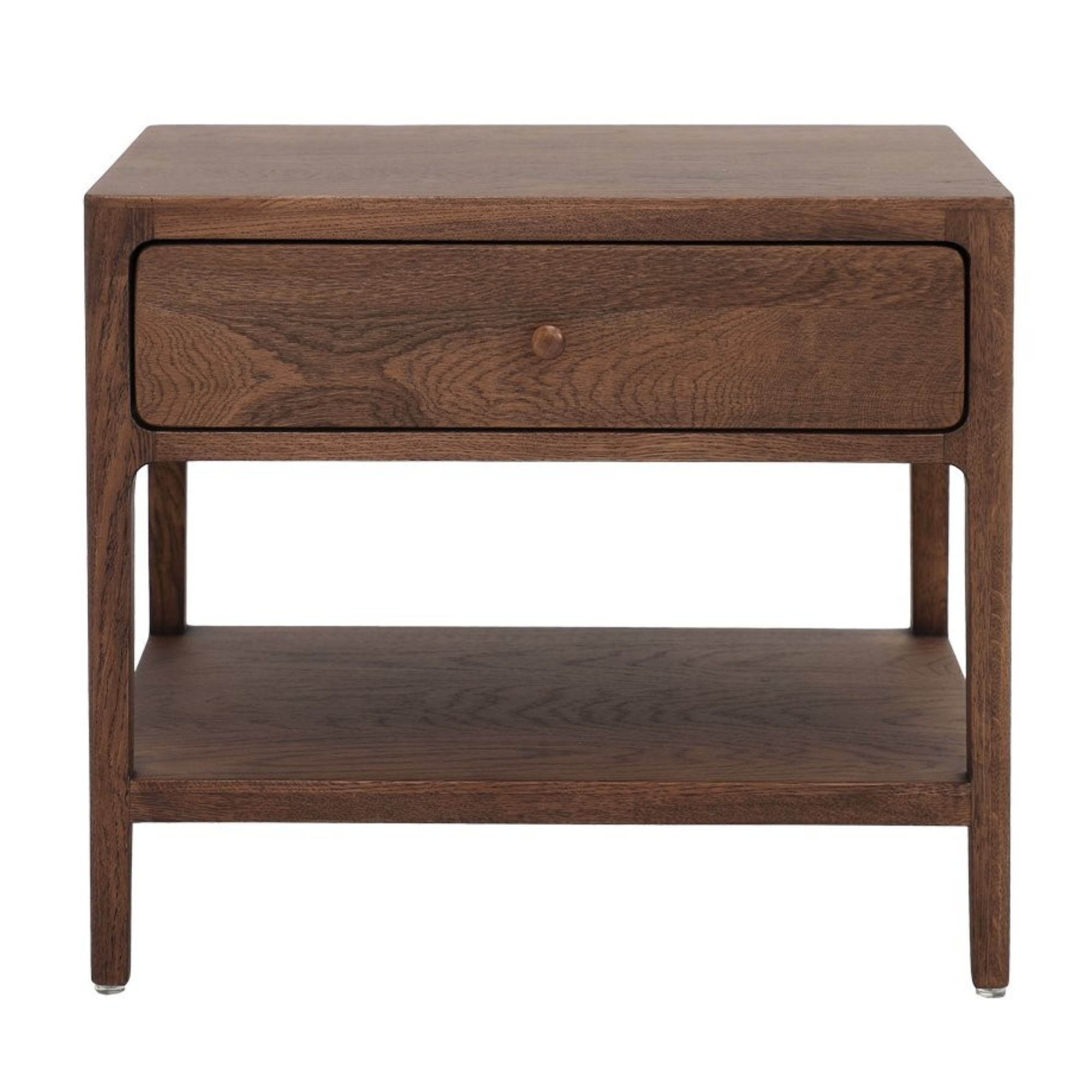 Lunde Bedside Cabinet | Walnut Brown