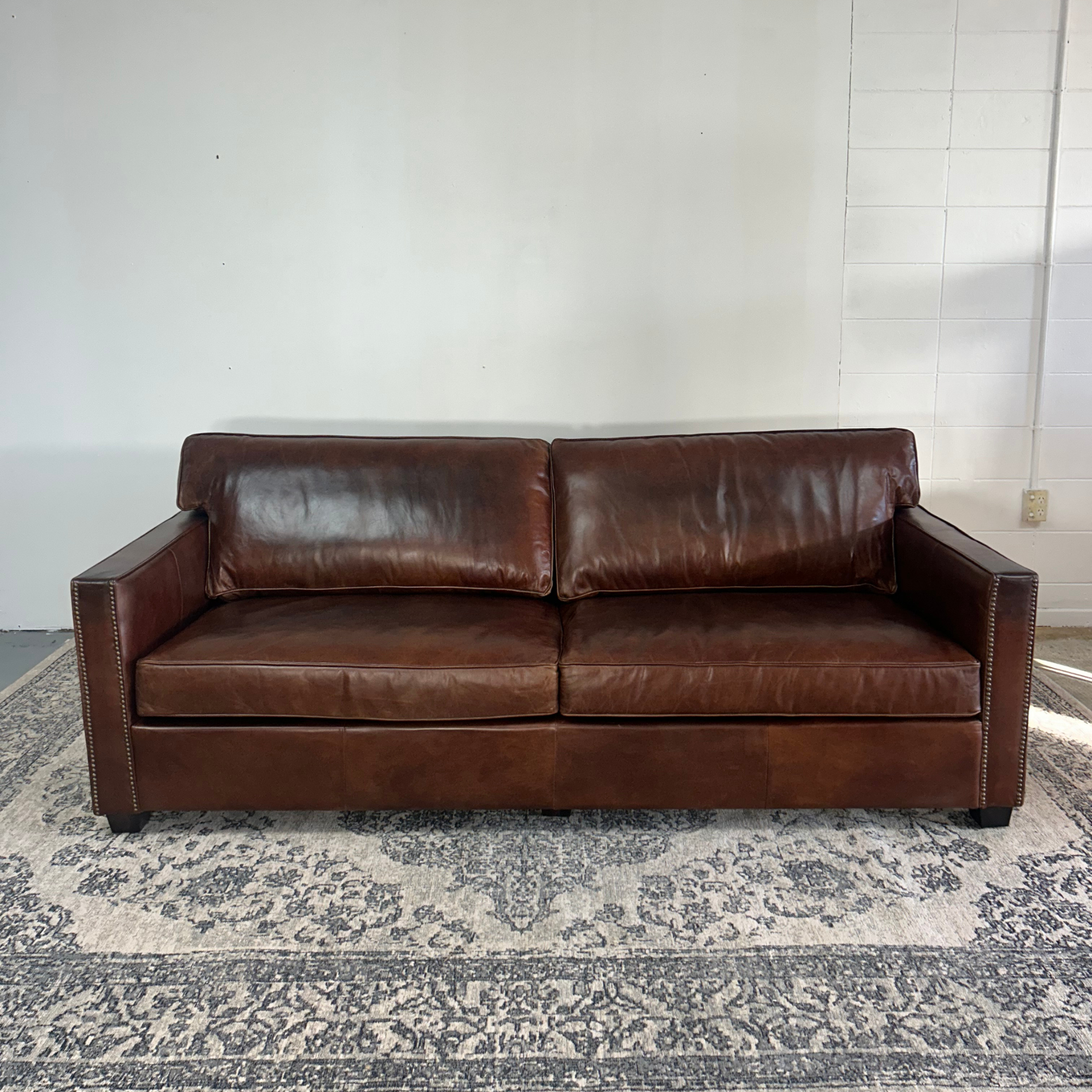 Madison 3 Seater Sofa | Vintage Cigar Leather