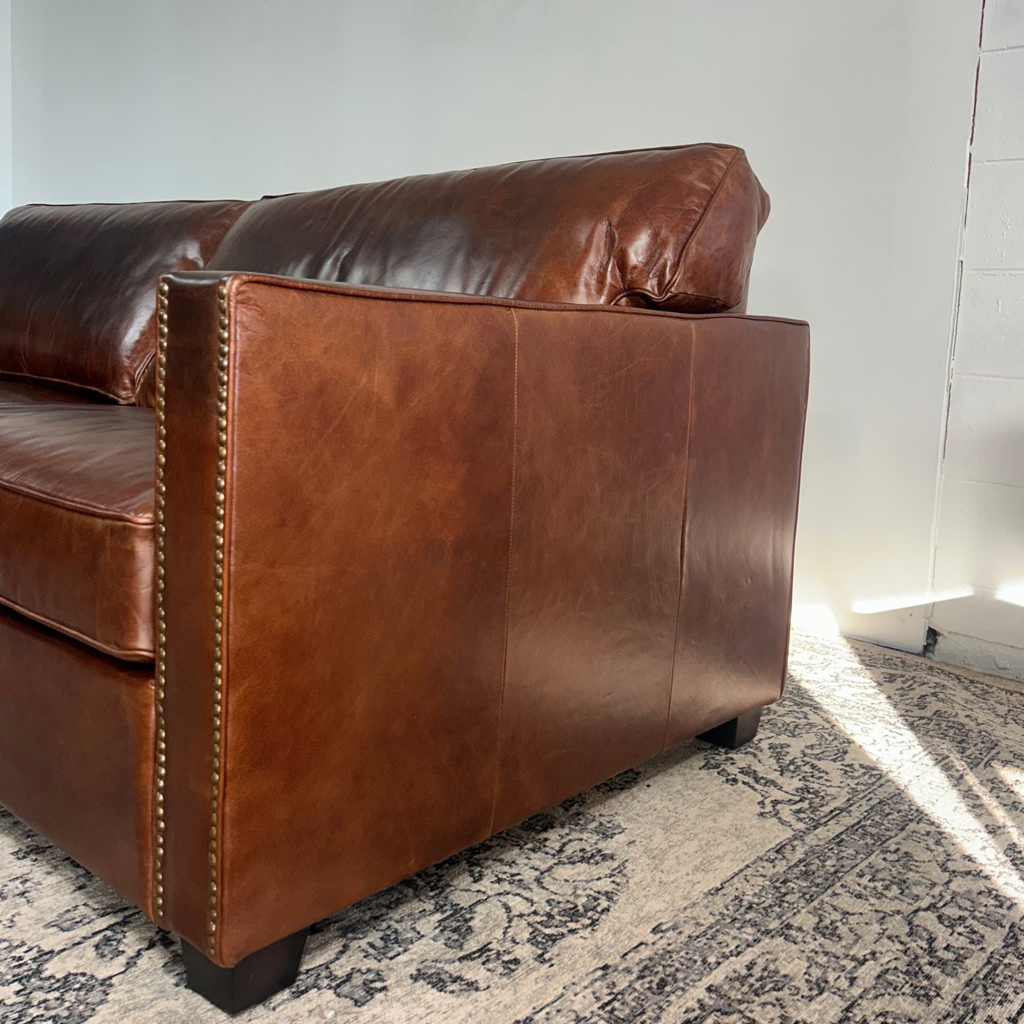 Madison 3 Seater Sofa | Vintage Cigar Leather