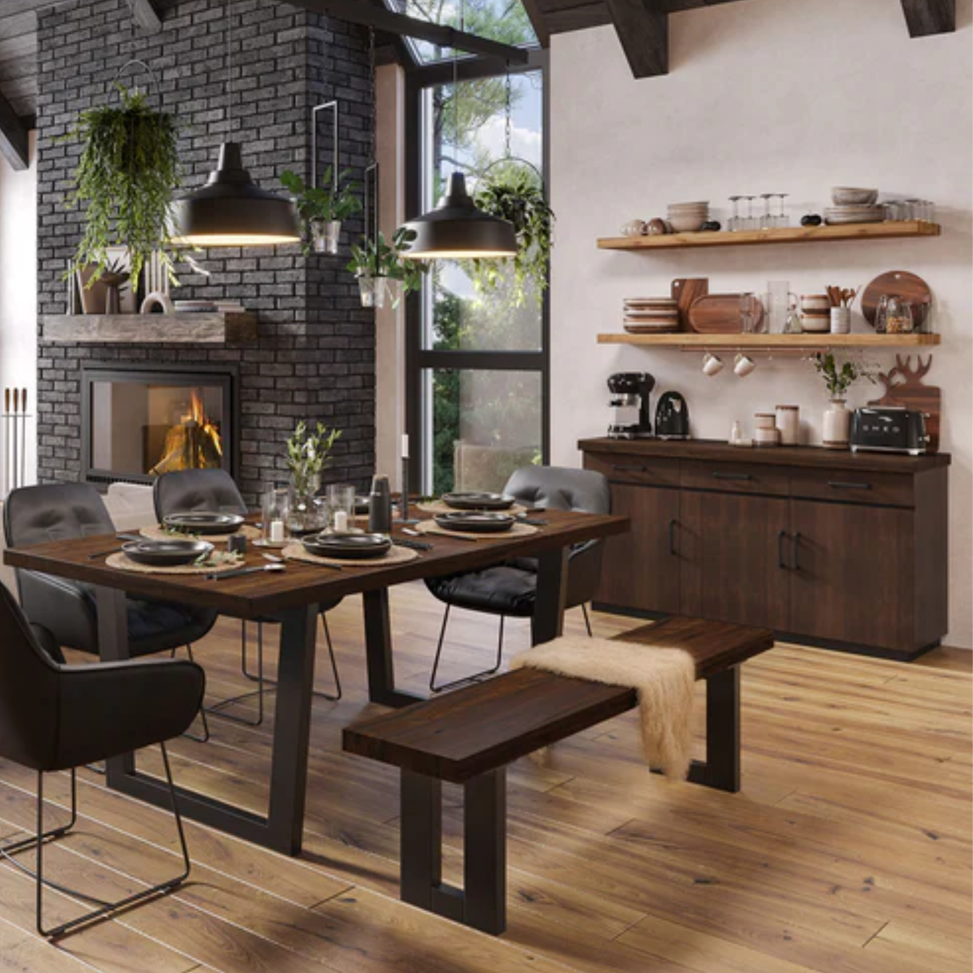 Marlborough 3 Door Buffet with Solid Doors | NZ Made