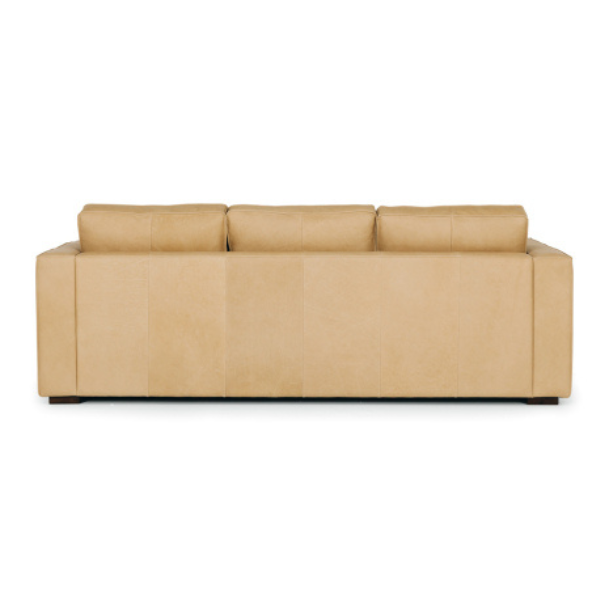 MAURY LEATHER 3 SEATER SOFA | ECRU