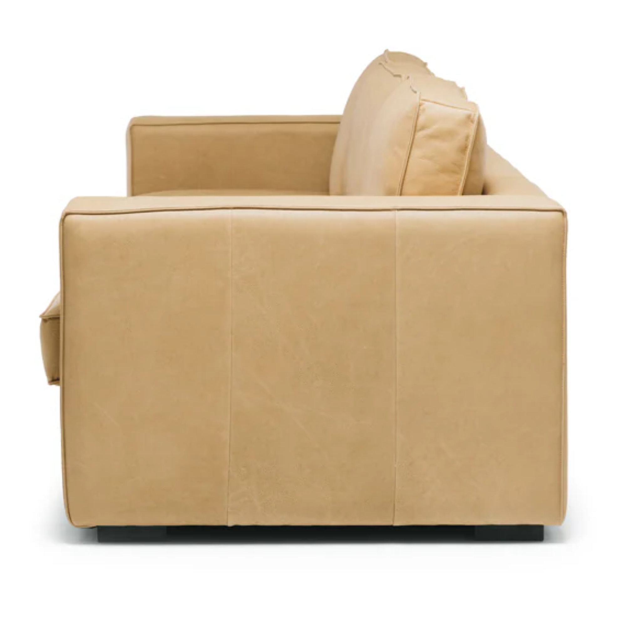 MAURY LEATHER 3 SEATER SOFA | ECRU