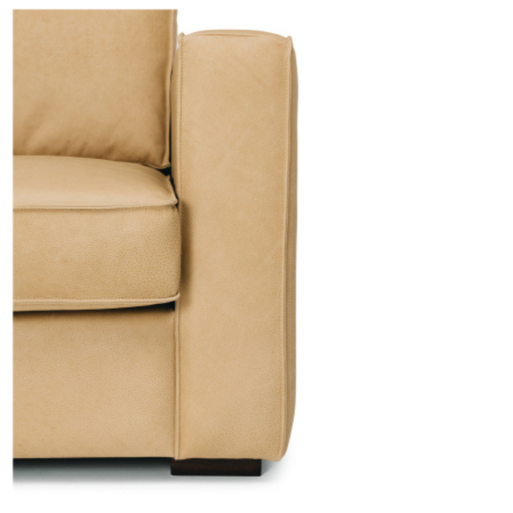 MAURY LEATHER 3 SEATER SOFA | ECRU