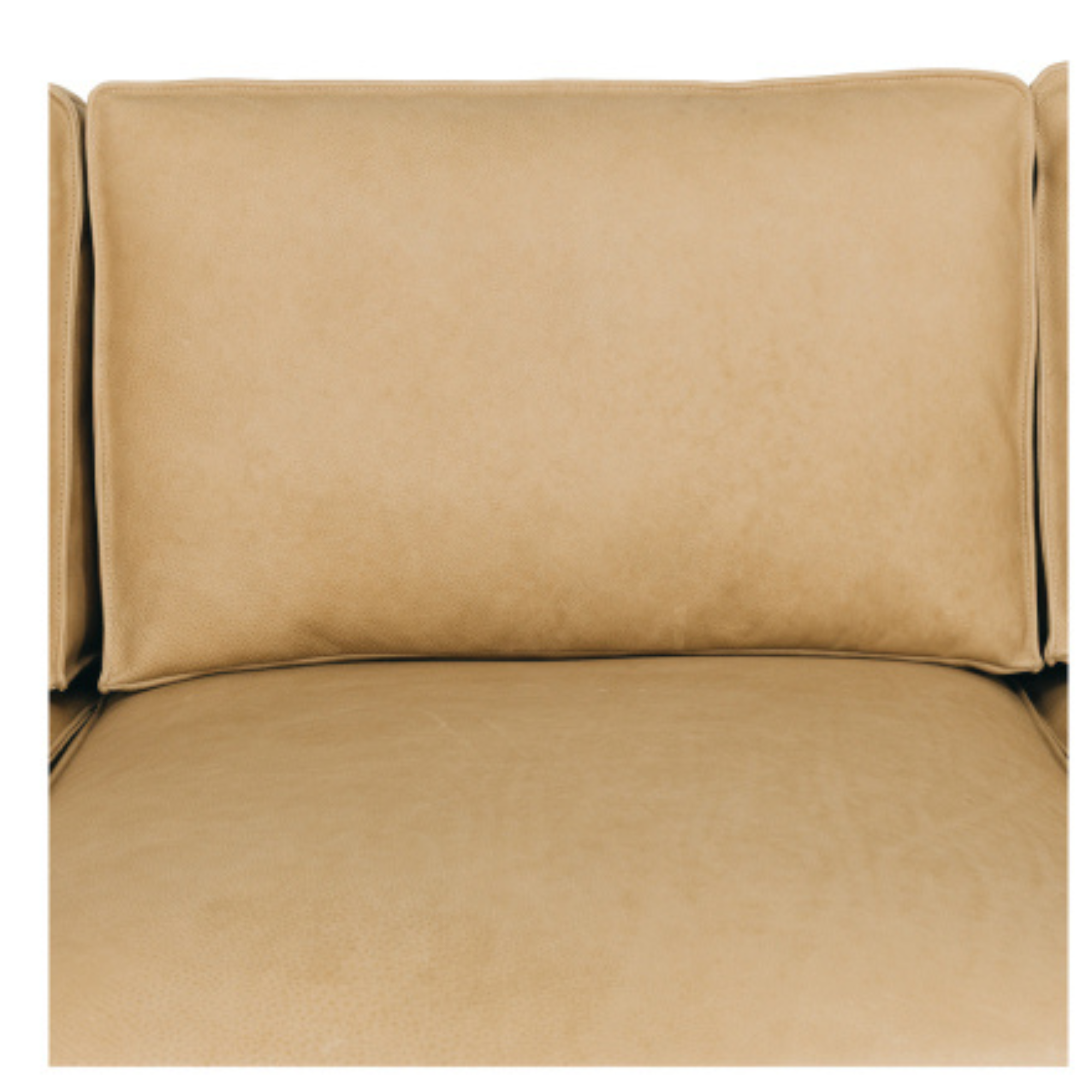 MAURY LEATHER 3 SEATER SOFA | ECRU