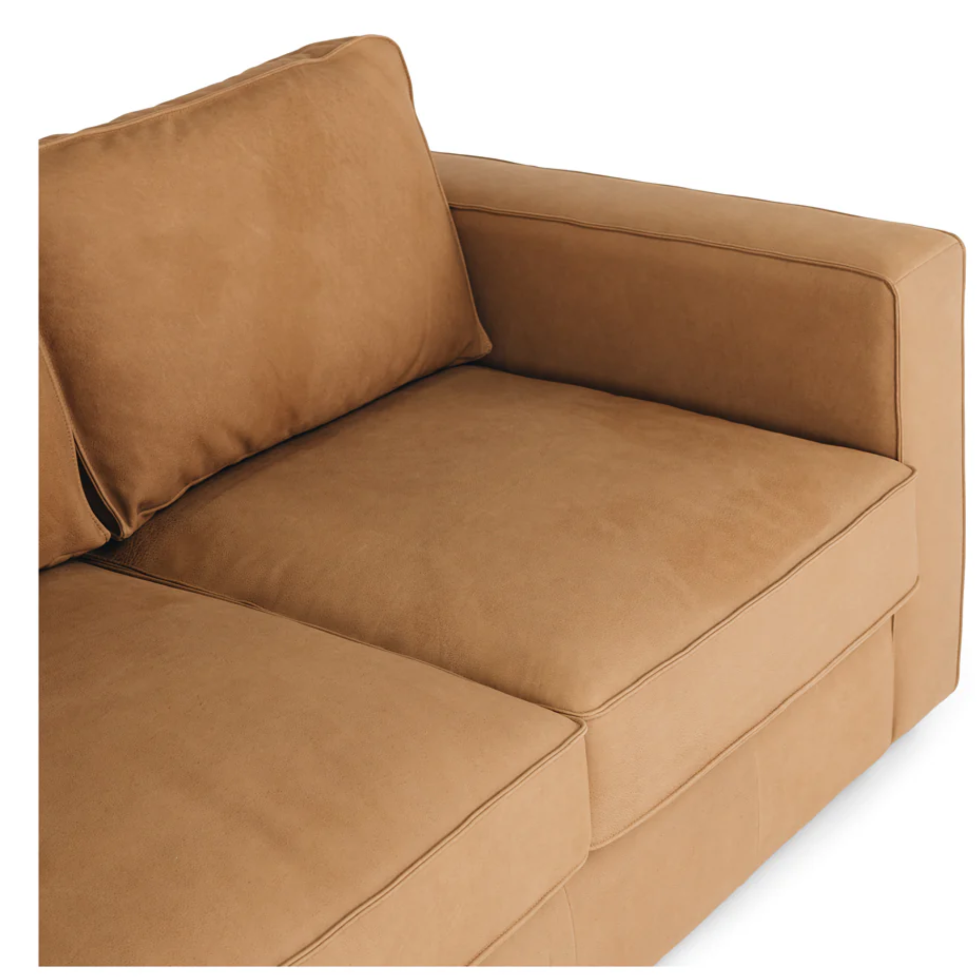 MAURY LEATHER 3 SEATER SOFA | TOBACCO