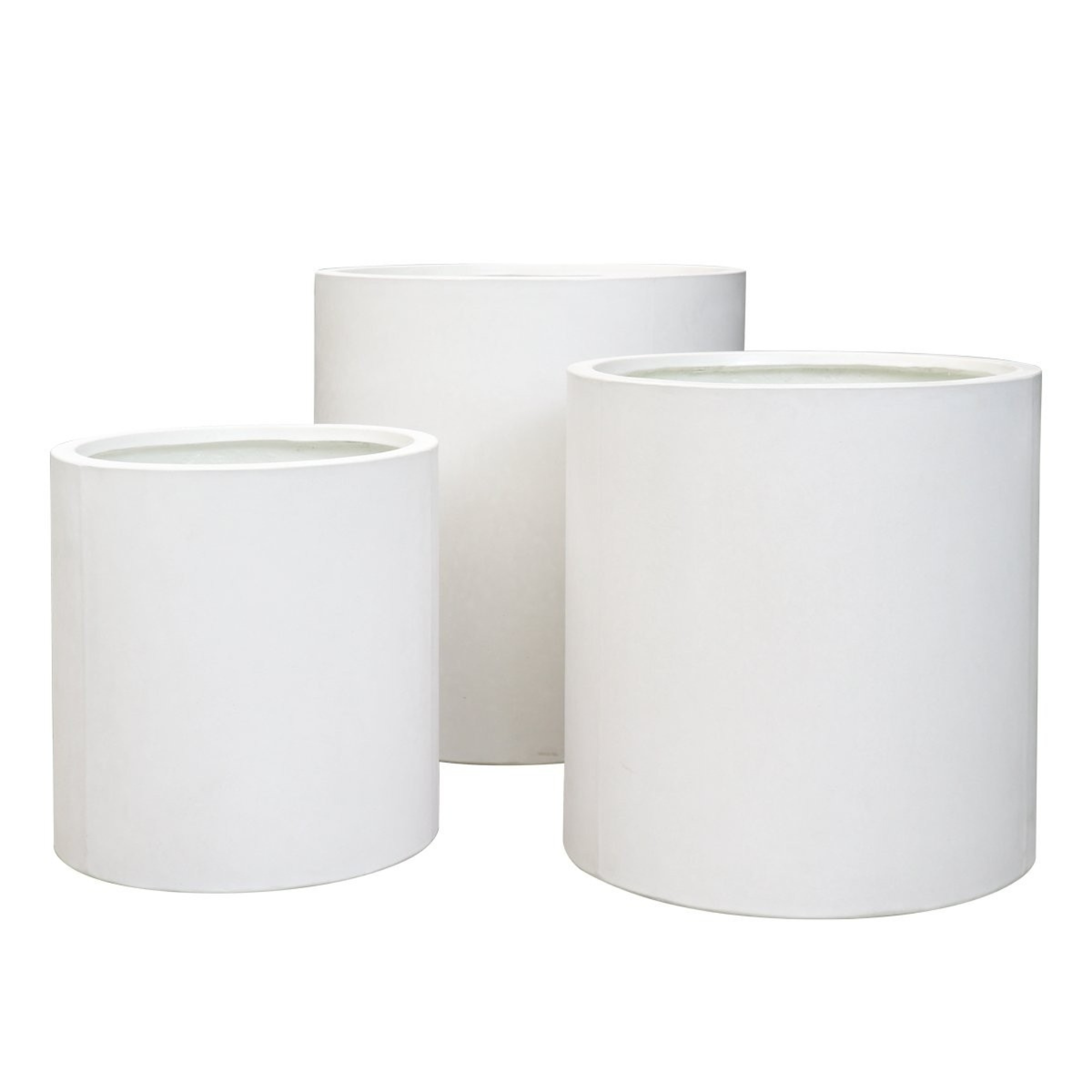 MIKONUI WHITE CYLINDER PLANTER | 3 SIZES