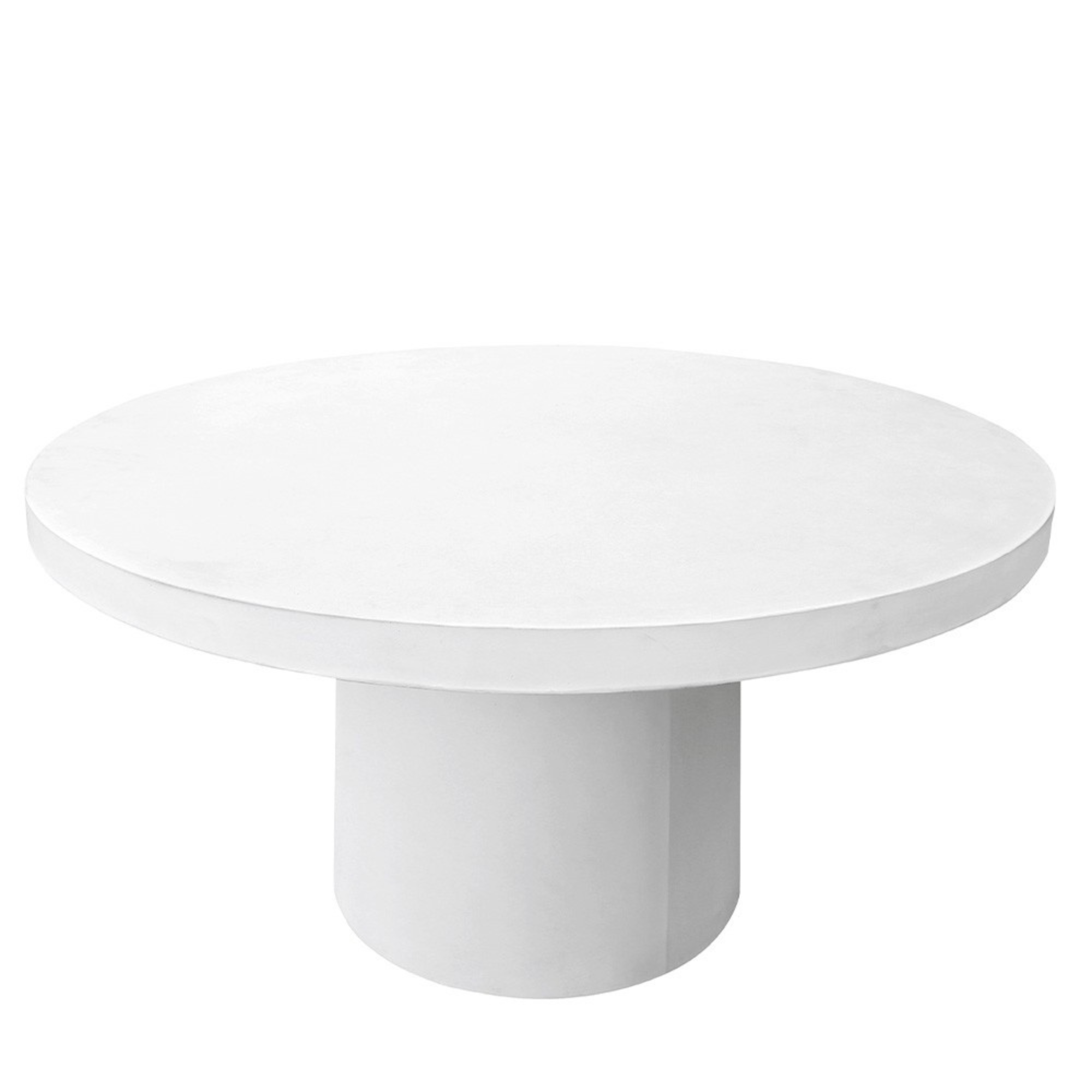 MILAZZO ROUND CONCRETE TABLE | WHITE