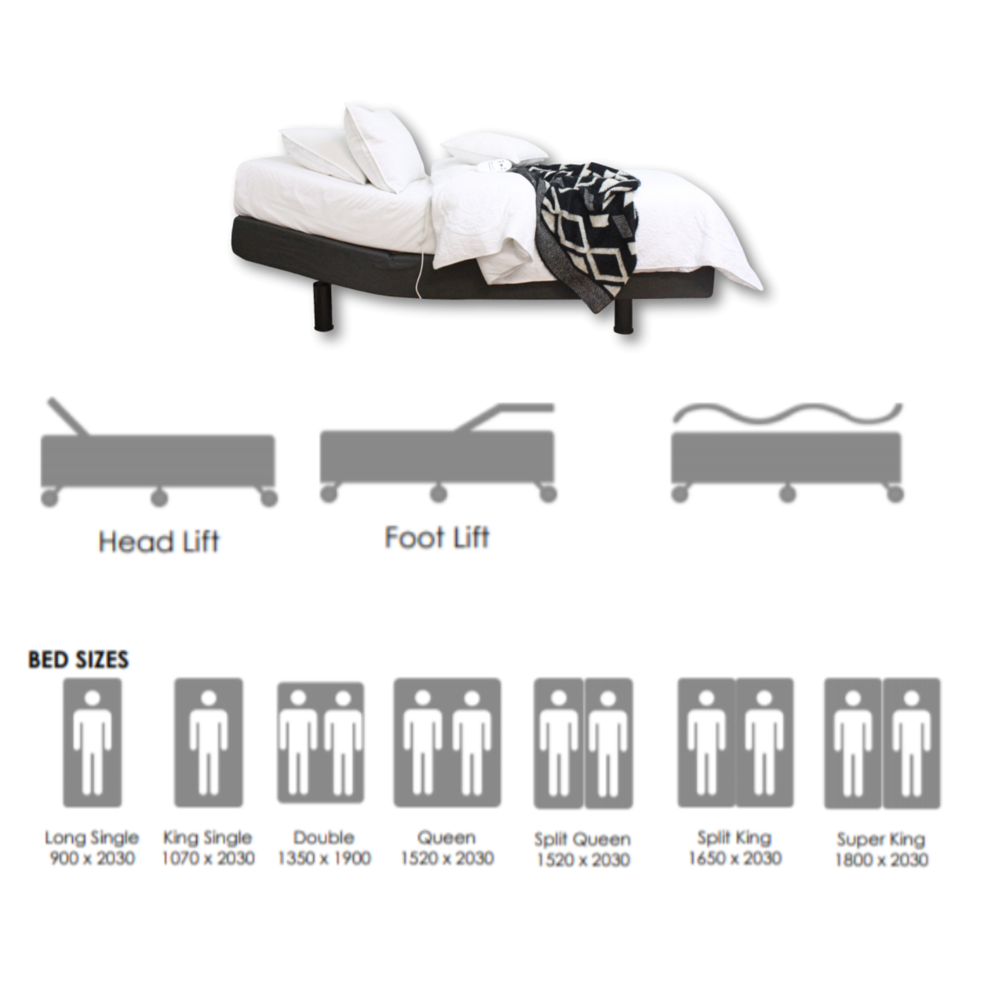MOTION LIFESTYLE M30 ADJUSTABLE BED FRAME