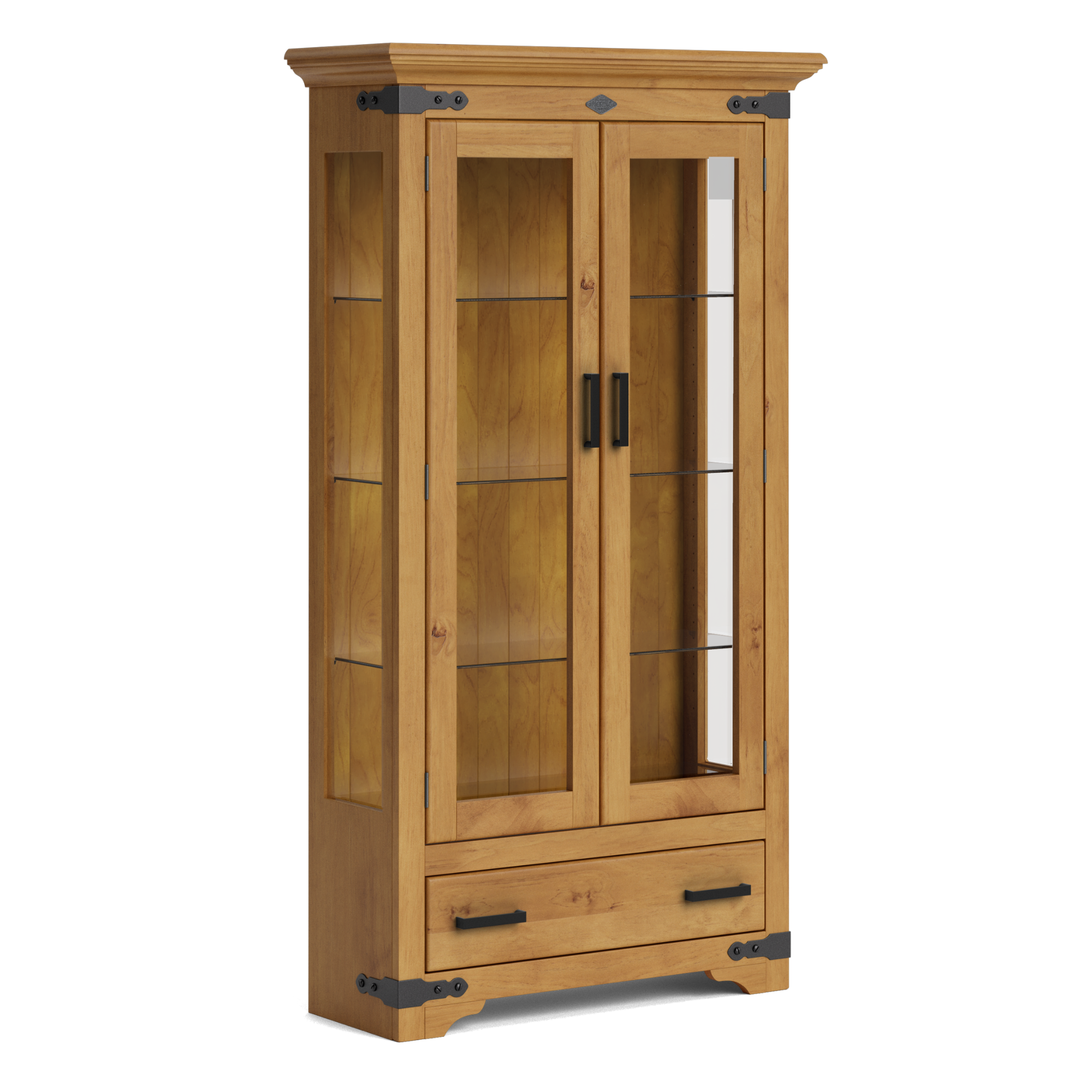 NORDIC 2 DOOR DISPLAY CABINET | NZ MADE