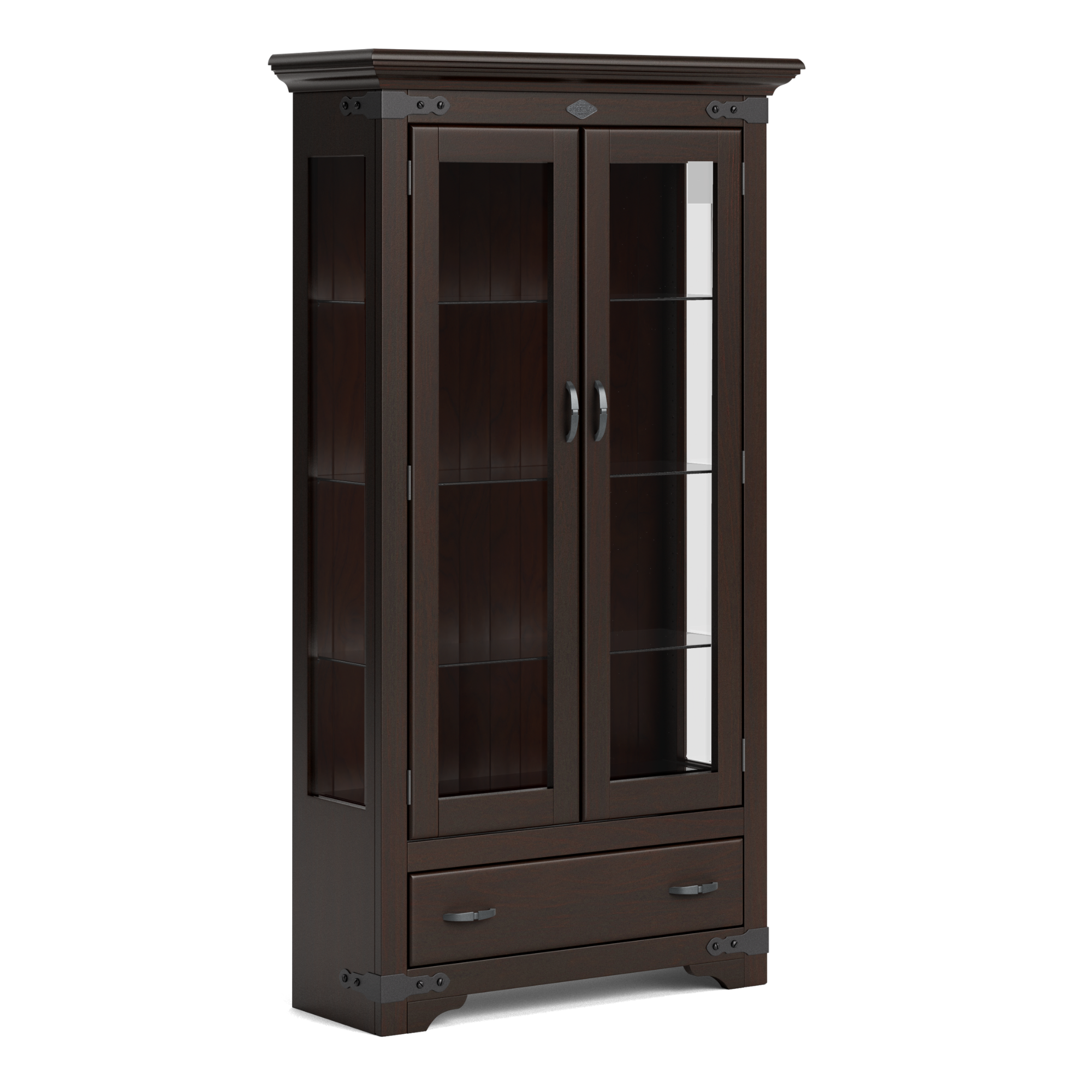 NORDIC 2 DOOR DISPLAY CABINET | NZ MADE