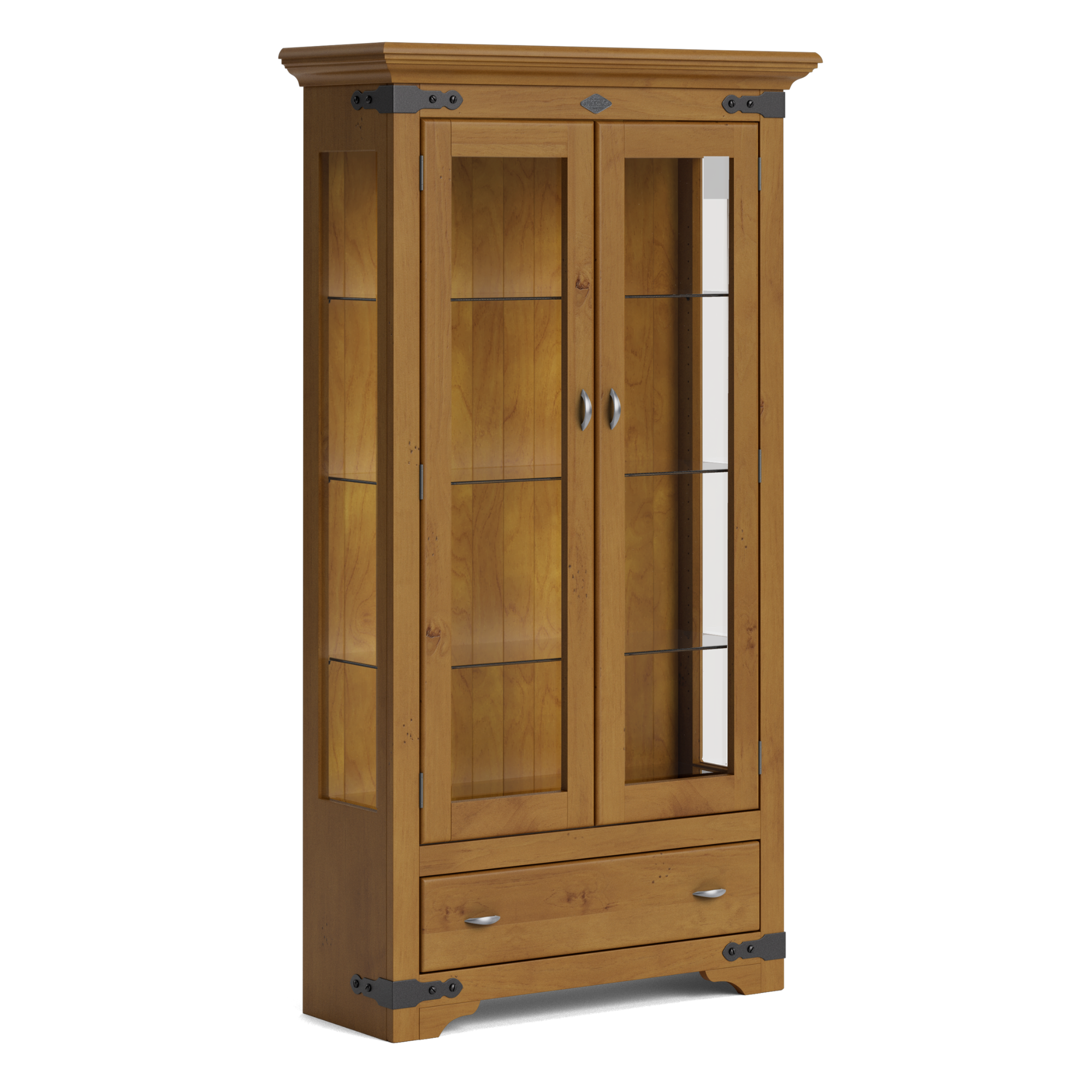 NORDIC 2 DOOR DISPLAY CABINET | NZ MADE
