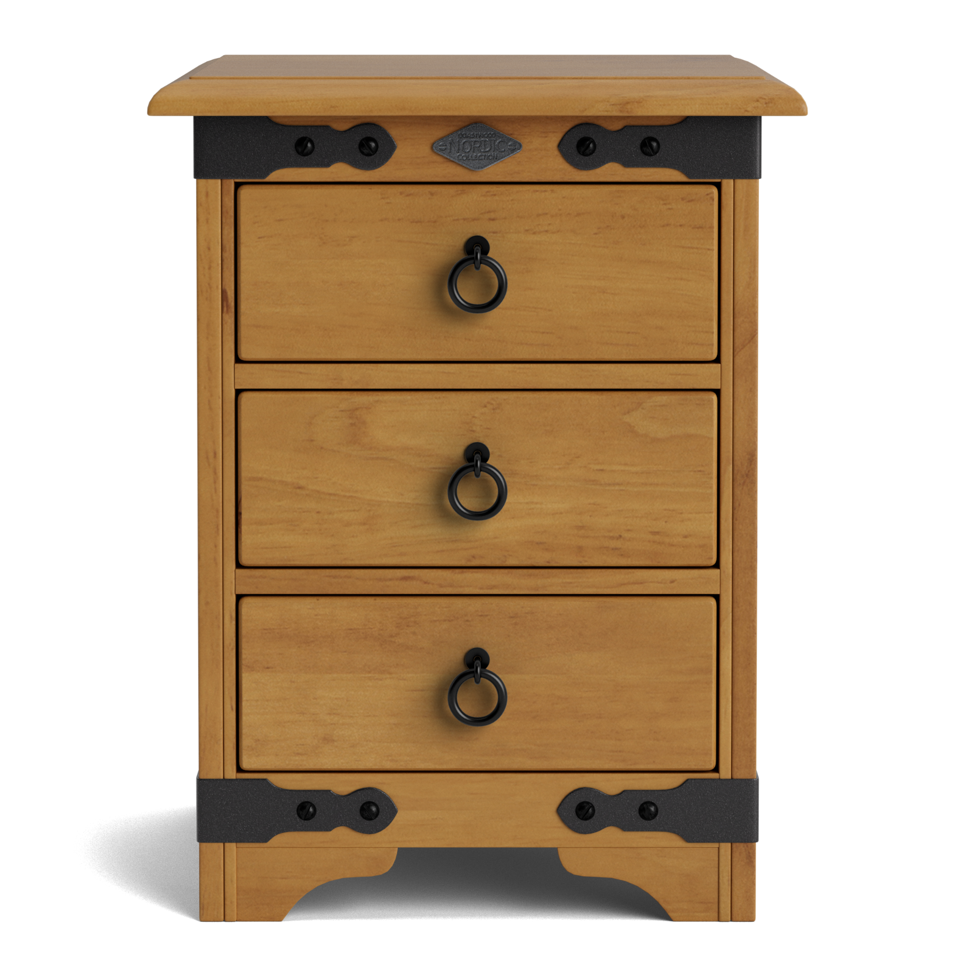 Nordic 3 Drawer Bedside Cabinet | NZ Made