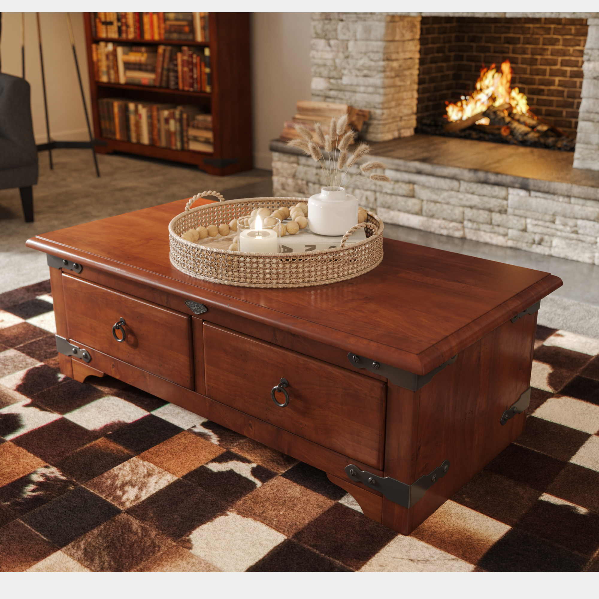 Nordic 2 Drawer Coffee Table | NZ Made