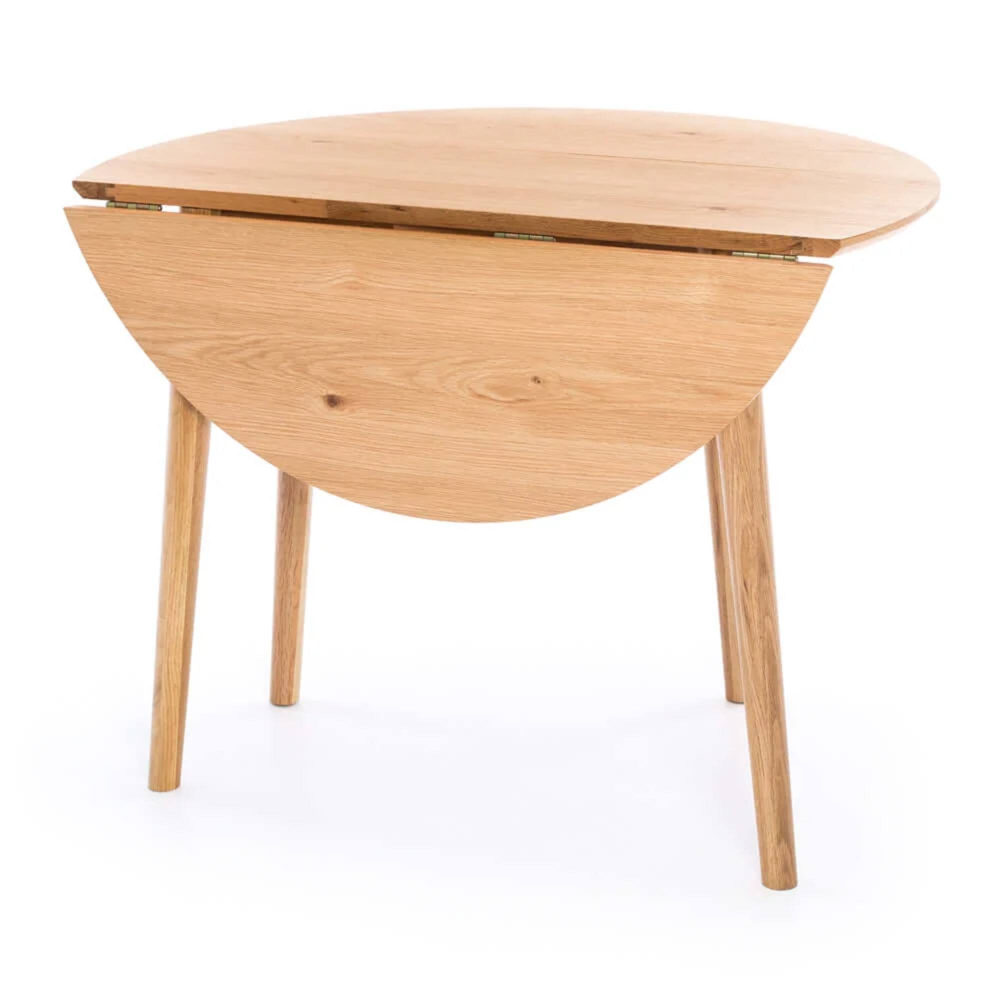 Nordik Round Drop-Leaf Dining Table | Natural