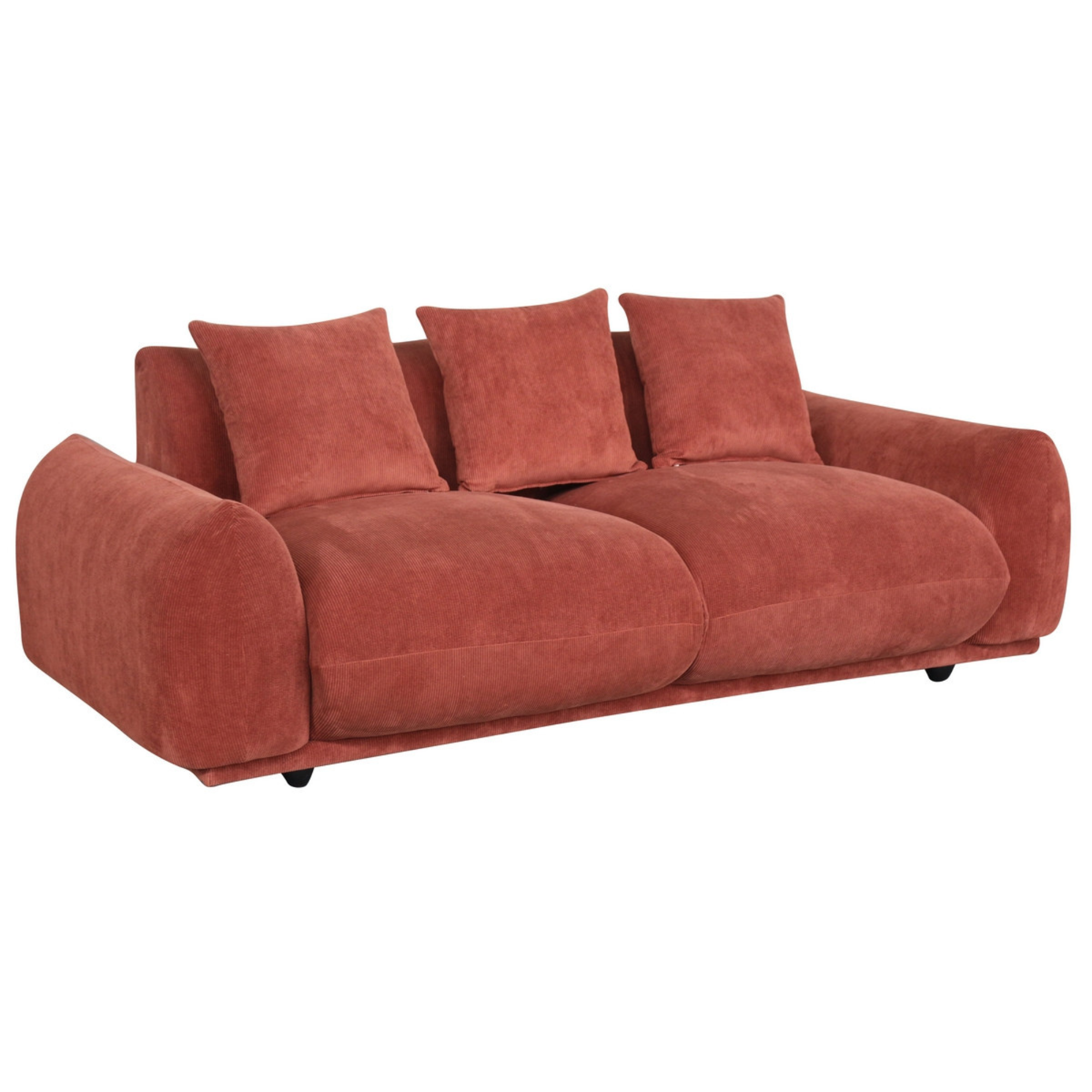 NOSTALGIA SOFA | 3 SEATER | RUST