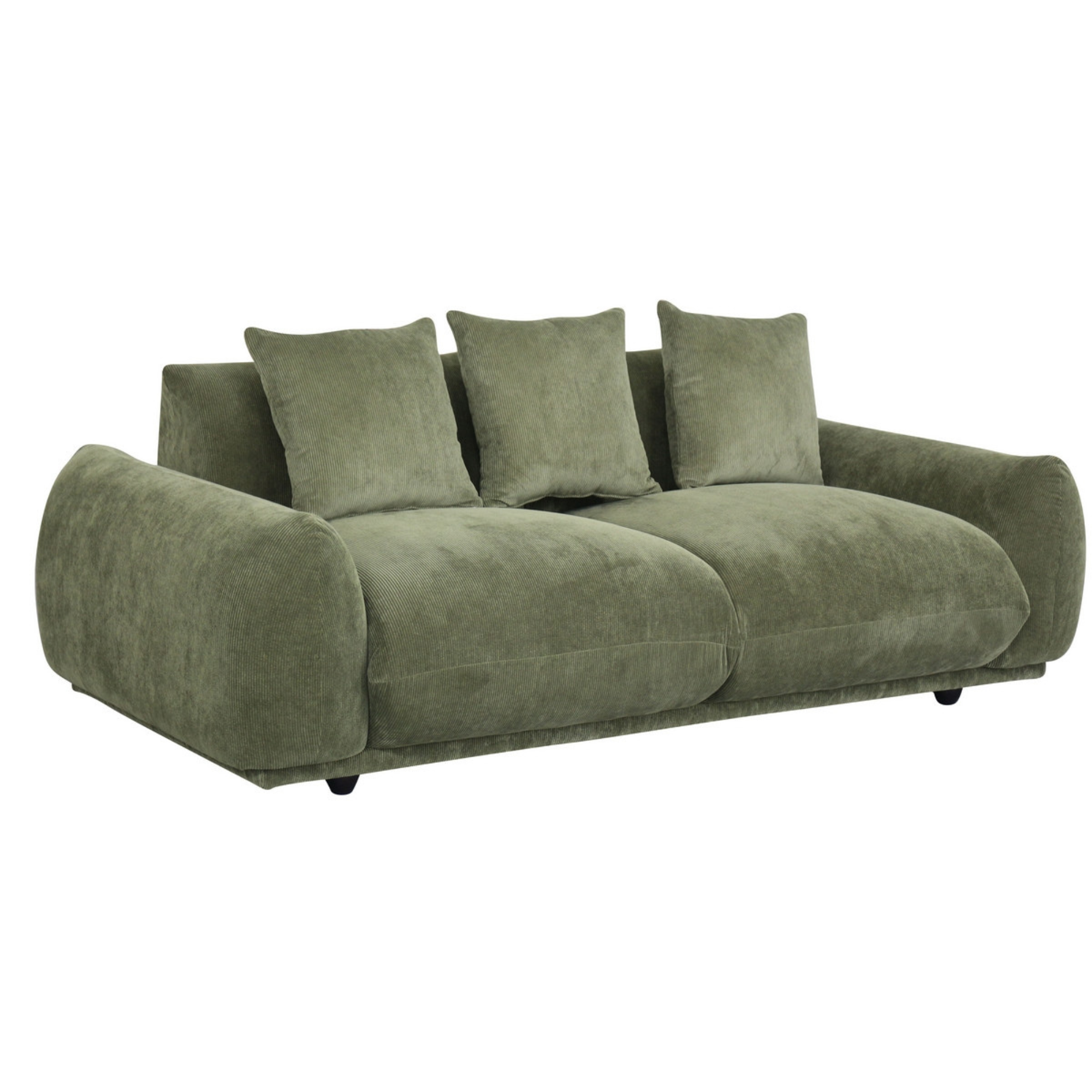 NOSTALGIA SOFA | 3 SEATER | OLIVE