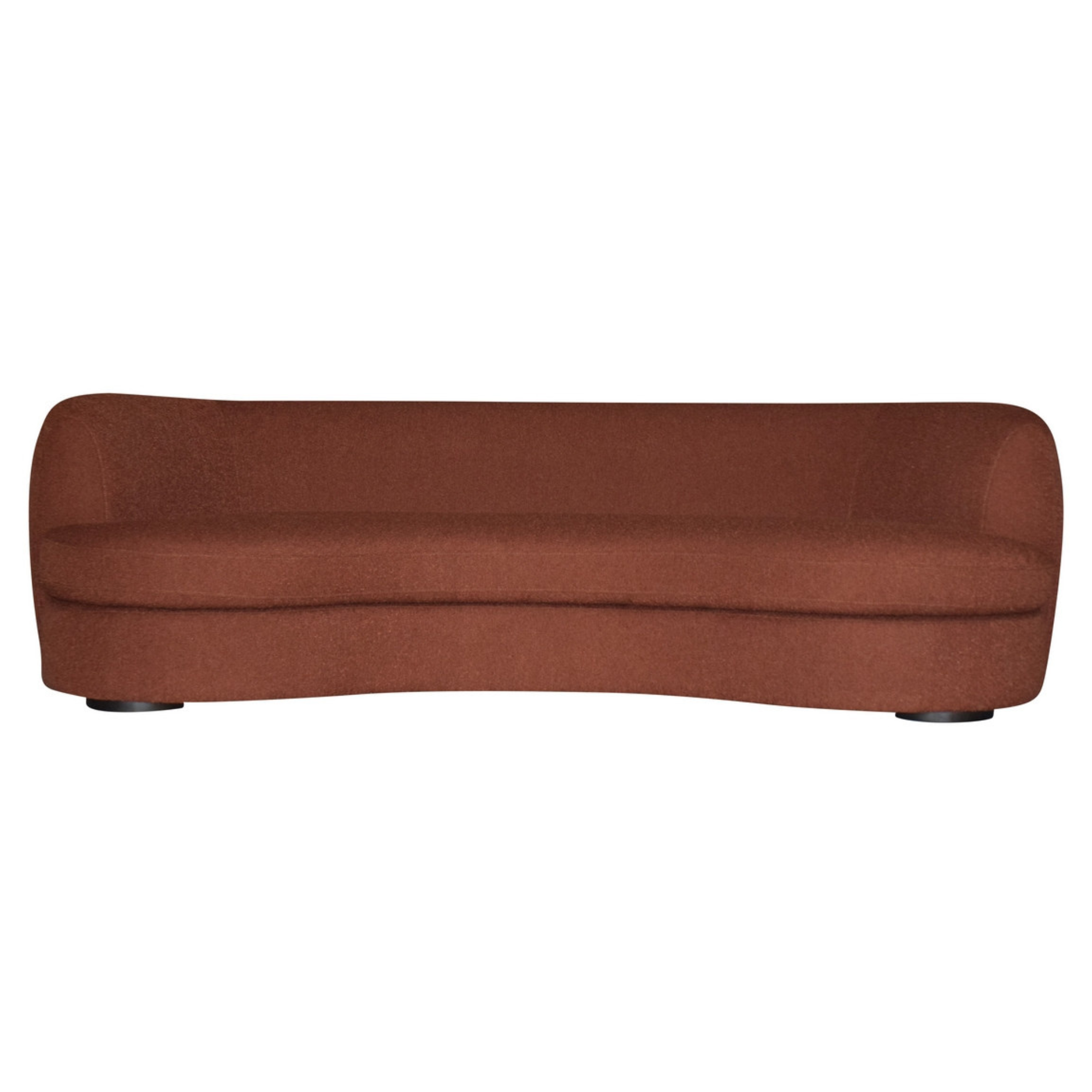 RIVER CURVED SOFA | RUST